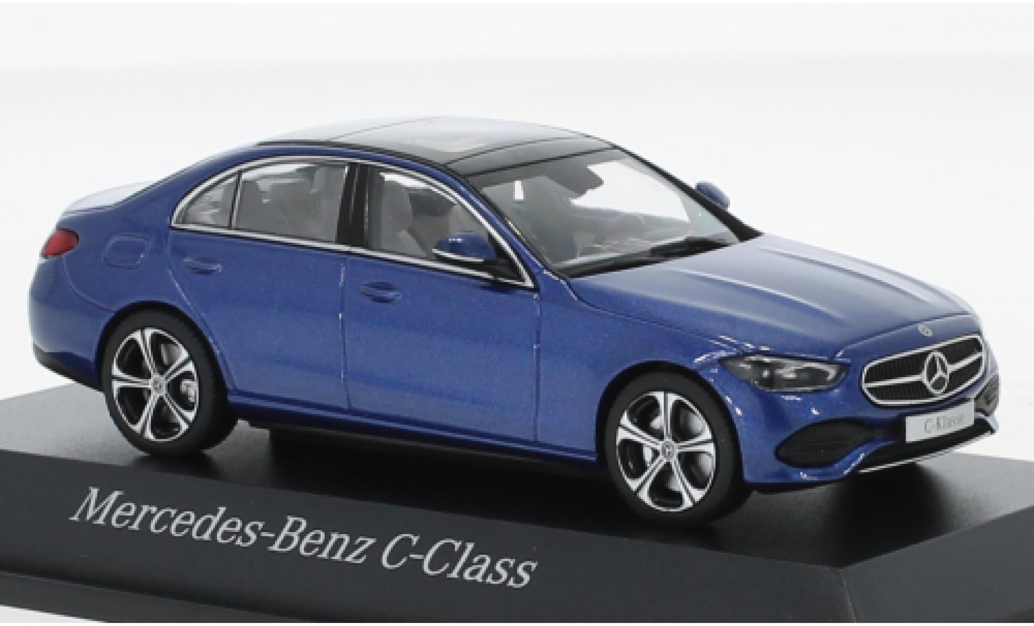 Mercedes Classe C 1/43 Herpa (W206) metallic blauw 2021 modelauto