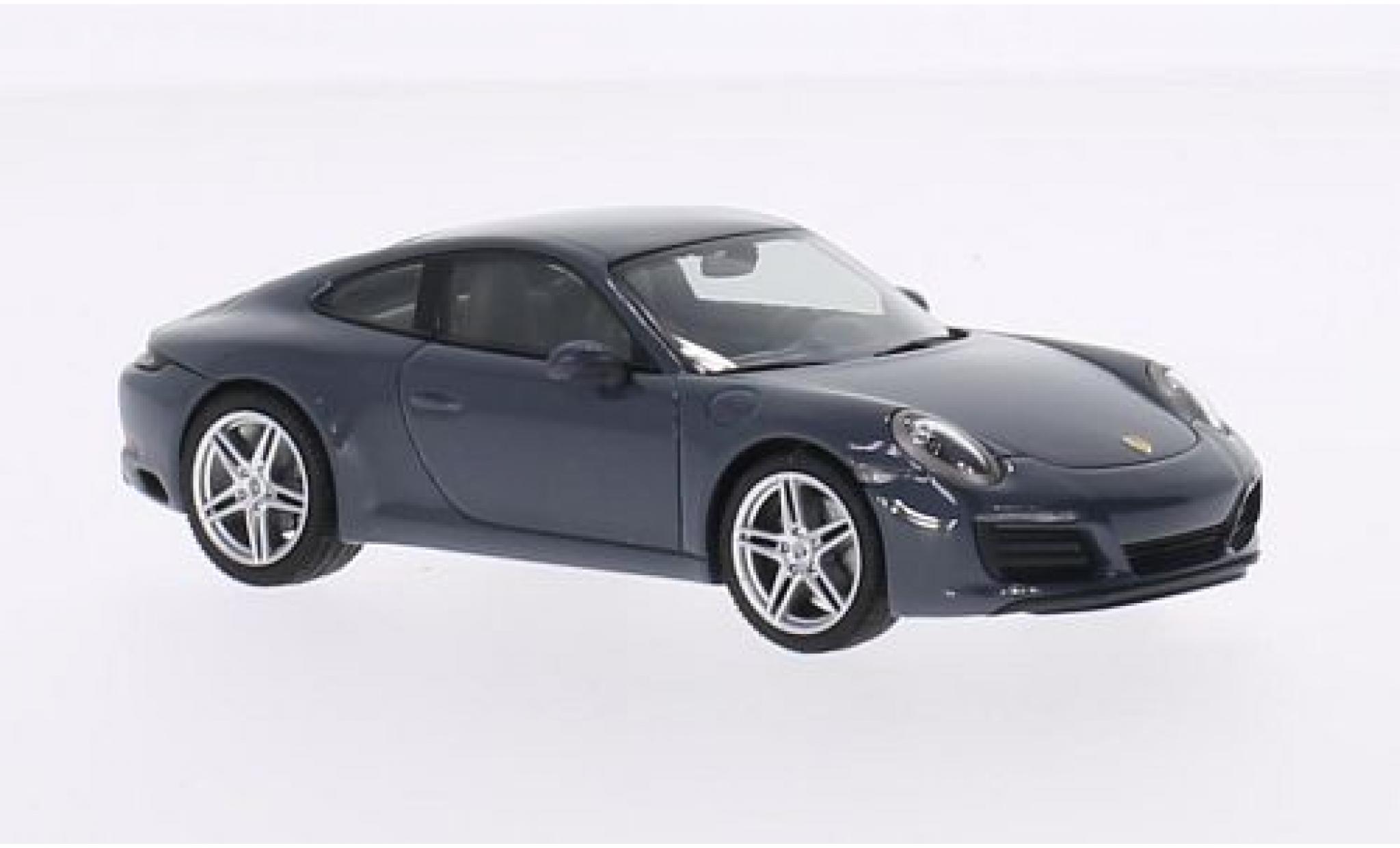 Porsche 991 1/43 Herpa 911 () Carrera Coupe grijs 2015 modelauto