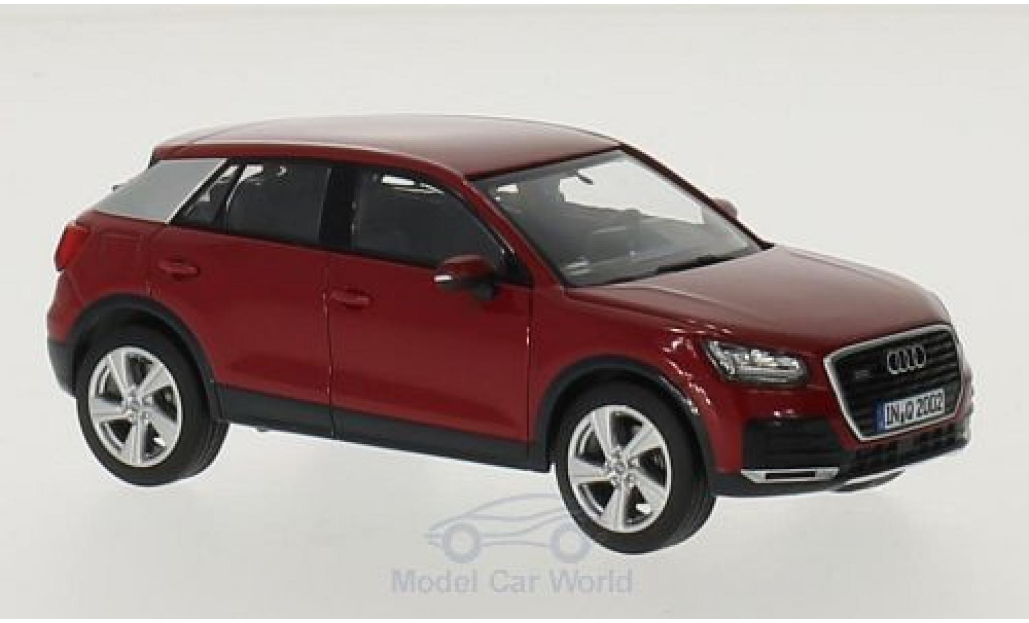 Audi Q2 1/43 iScale rood modelauto