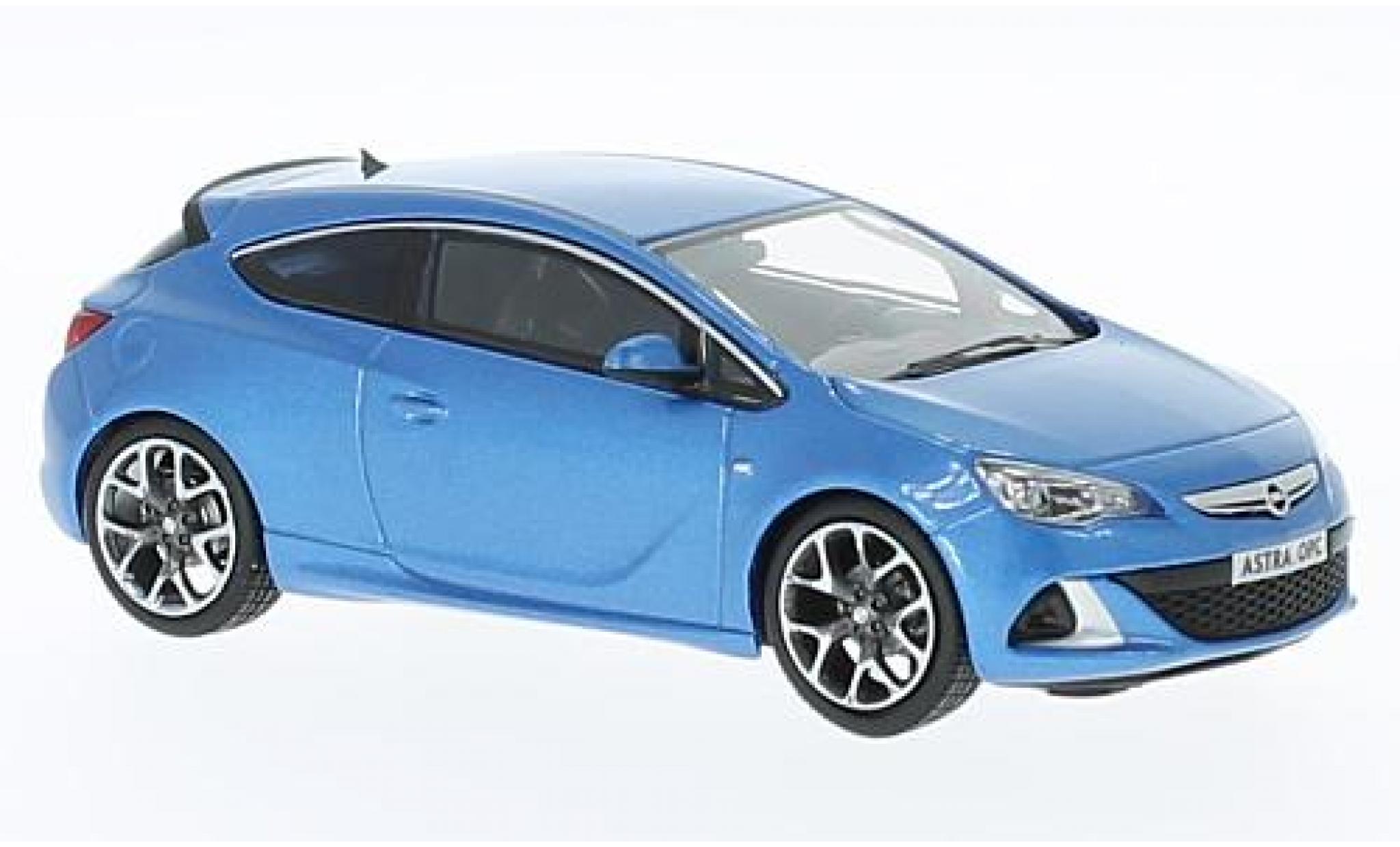 Opel Astra 1/43 iScale J OPC metallic blauw 2012 modelauto