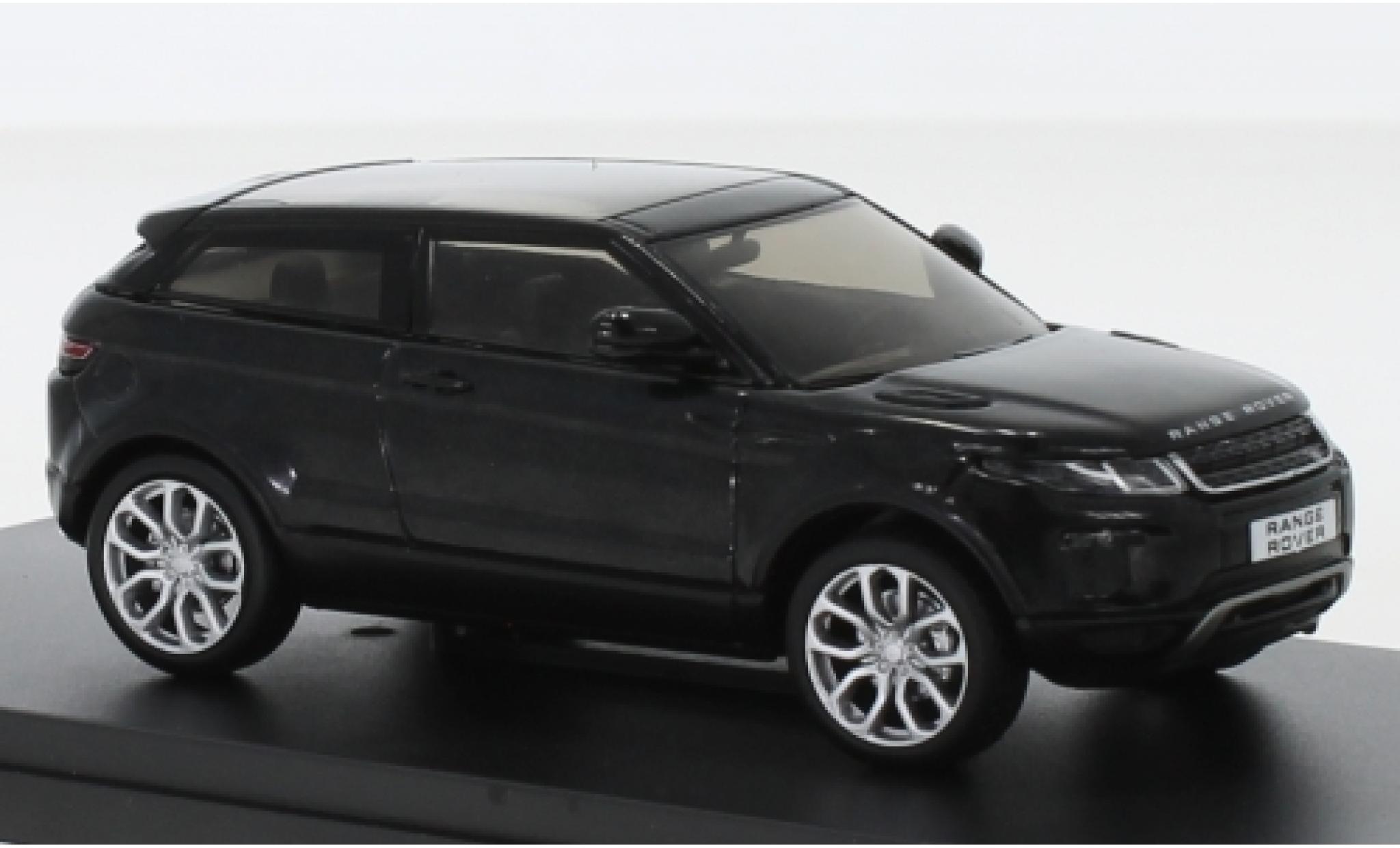 Land Rover Range Rover 1/43 IXO Evoque metallic zwart 3-portes dunkles int&eacute;rieur modelauto
