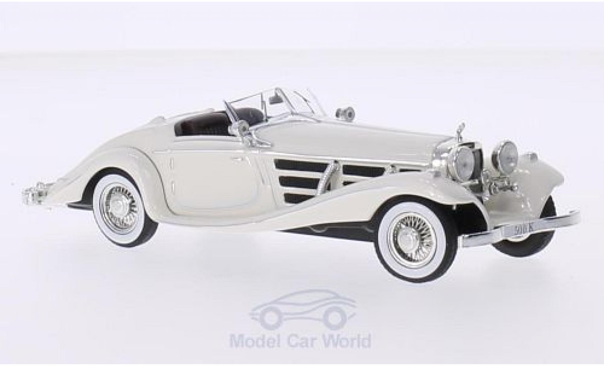 Mercedes 500 K 1/43 IXO K (W29) Spezial Roadster wit modelauto