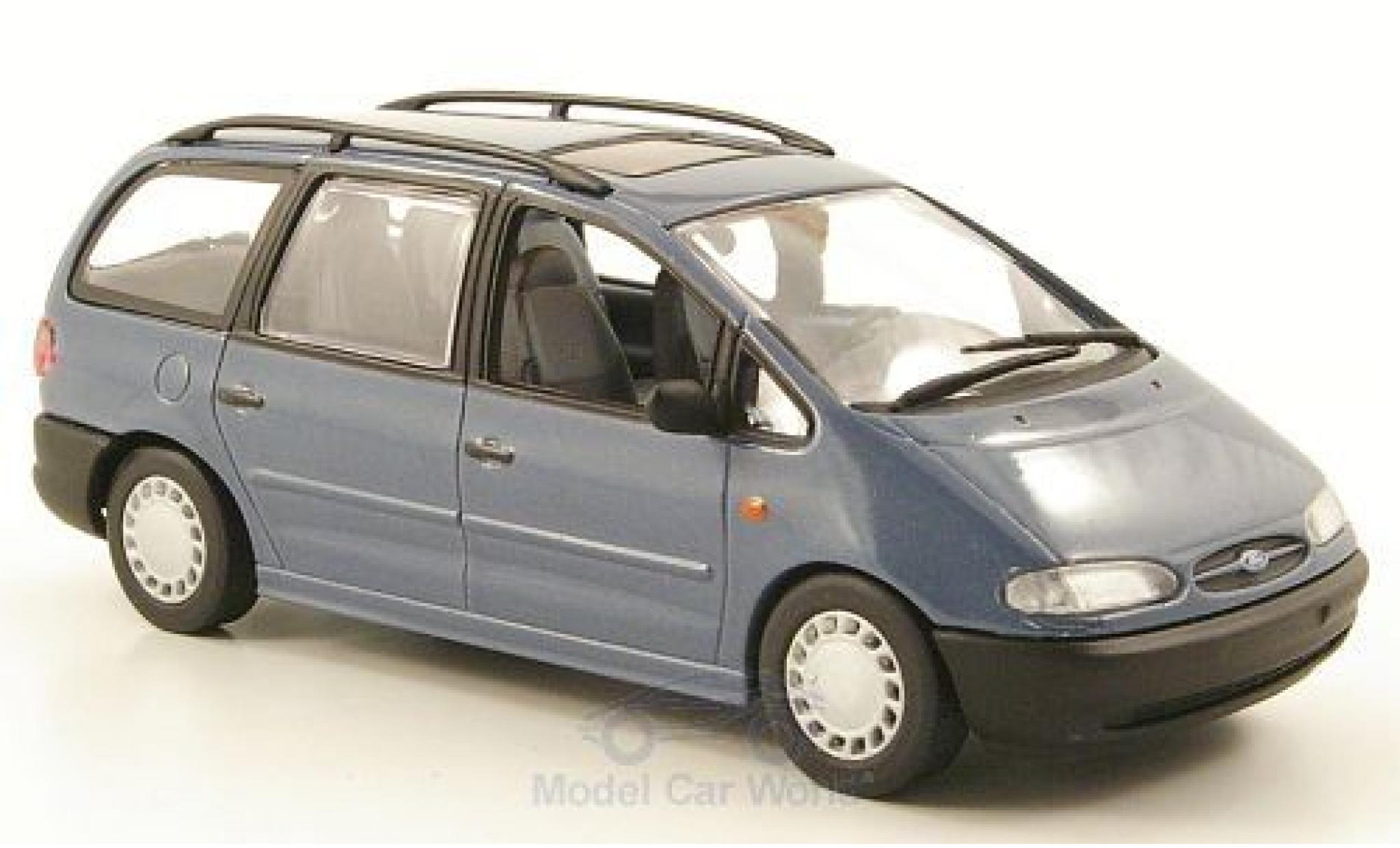 Ford Galaxy 1/43 Minichamps MKI metallic blauw 1995 modelauto