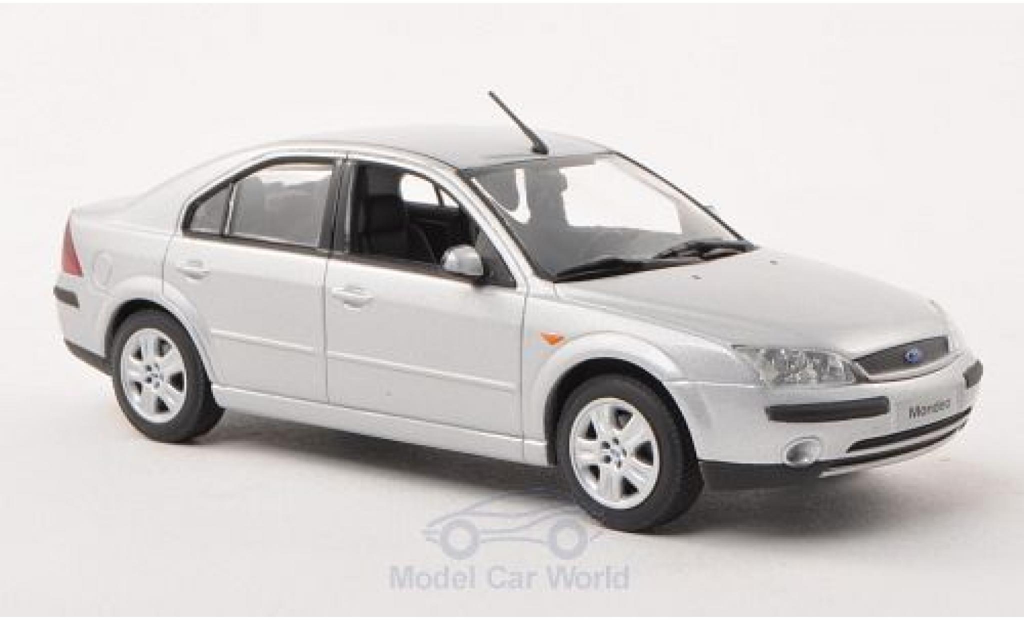 Ford Mondeo 1/43 Minichamps MKIII grijs 2001 Stufenheck modelauto