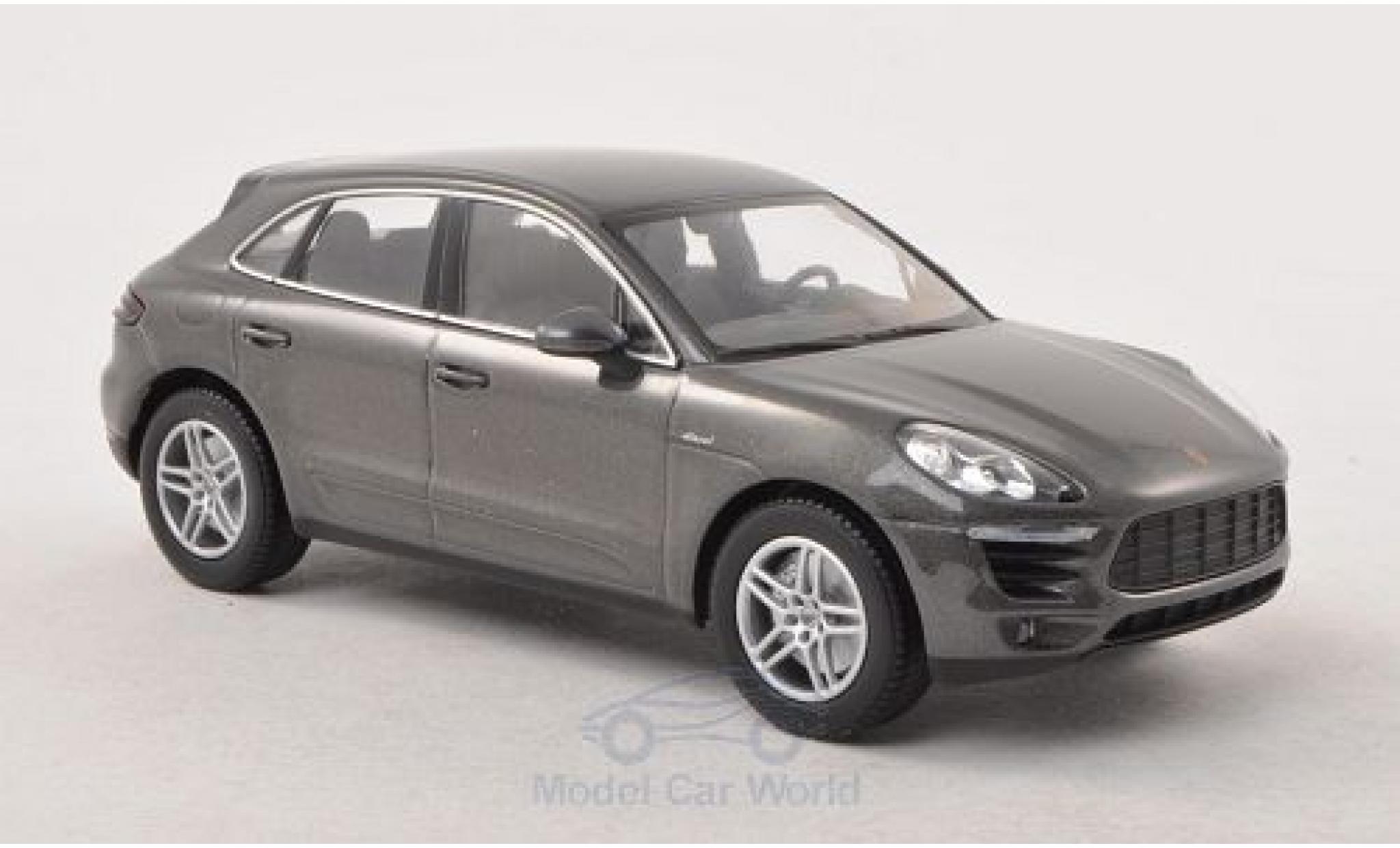 Porsche Macan S 1/43 Minichamps S Diesel metallic grijs modelauto