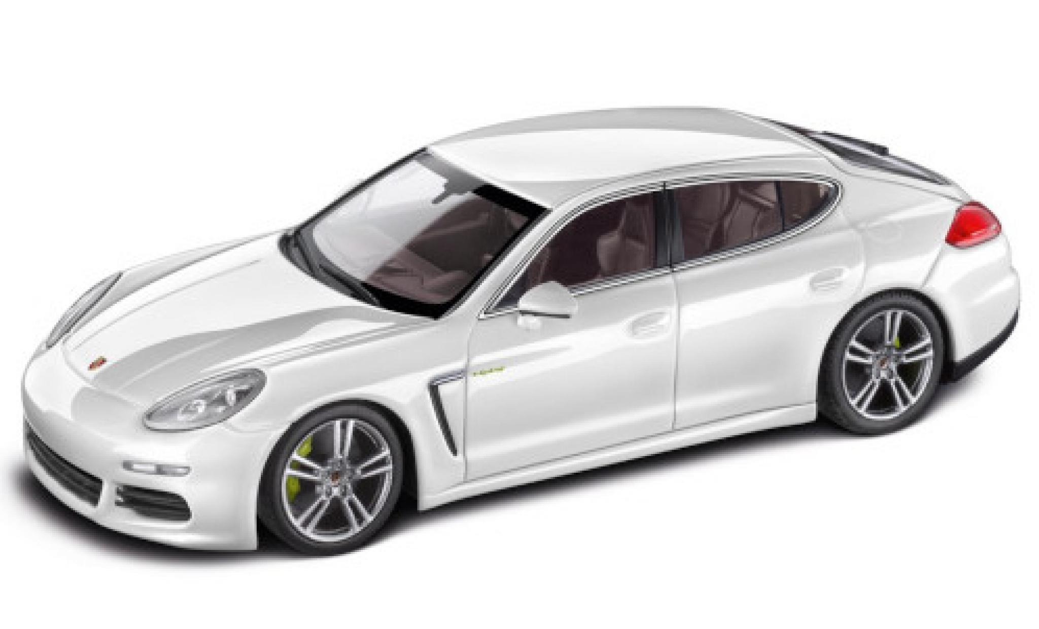 Porsche Panamera e-hybrid 1/43 Minichamps S e-hybrid (970) wit 2013 Facelift modelauto