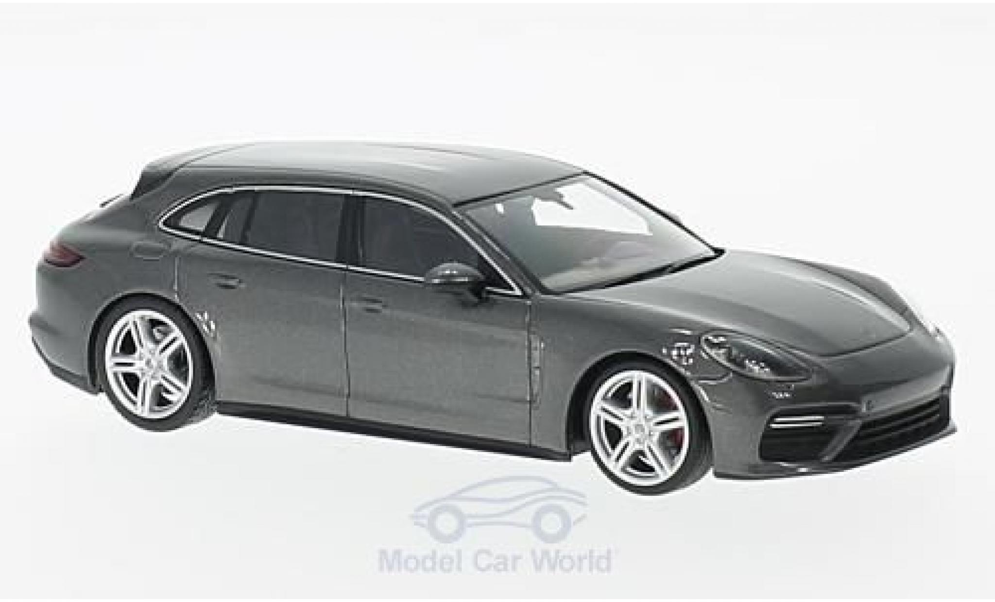 Porsche Panamera Turbo 1/43 Minichamps Sport Tourismo Turbo metallic grijs modelauto