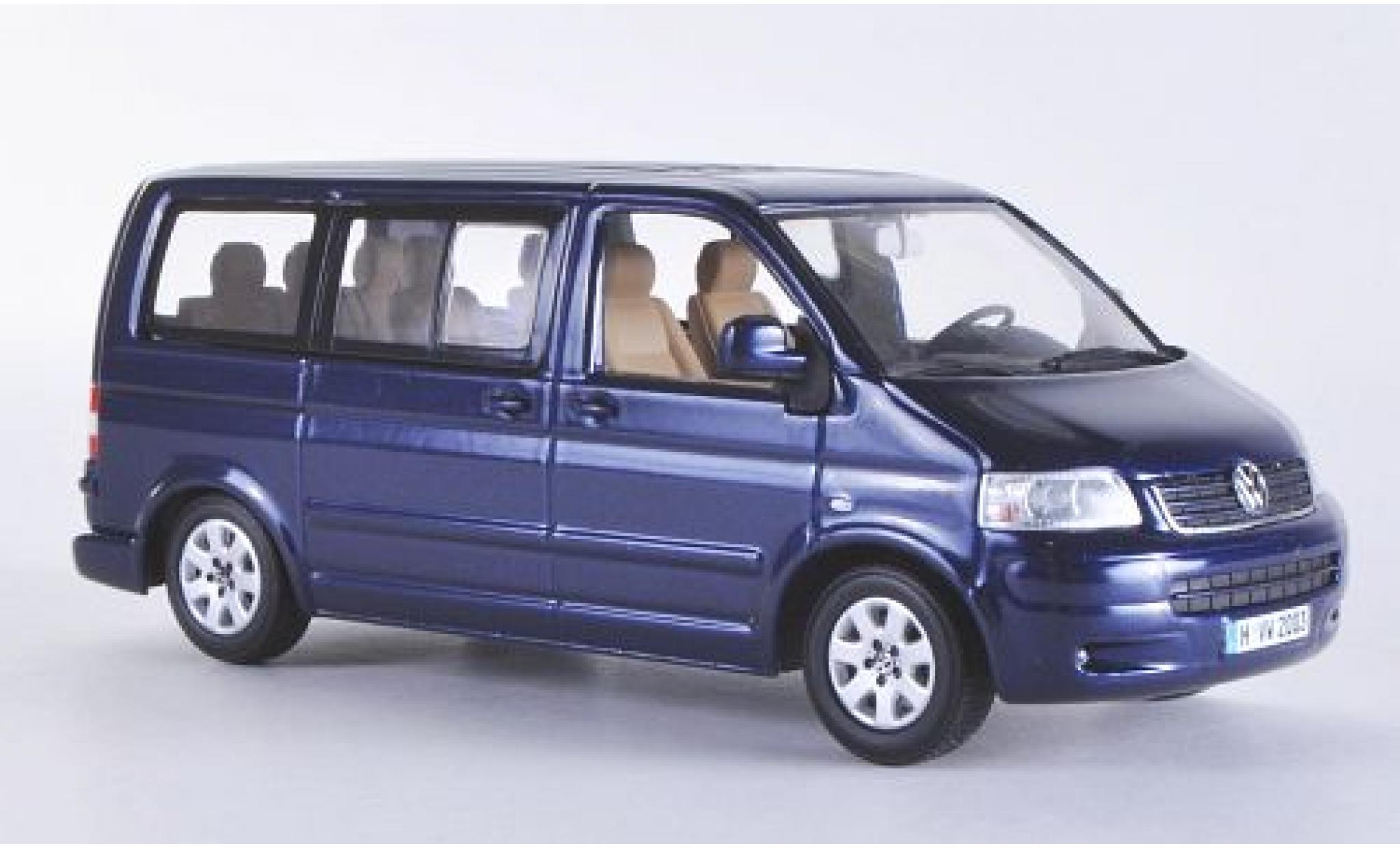 Volkswagen T5 1/43 Minichamps Multivan metallic blauw 2003 modelauto