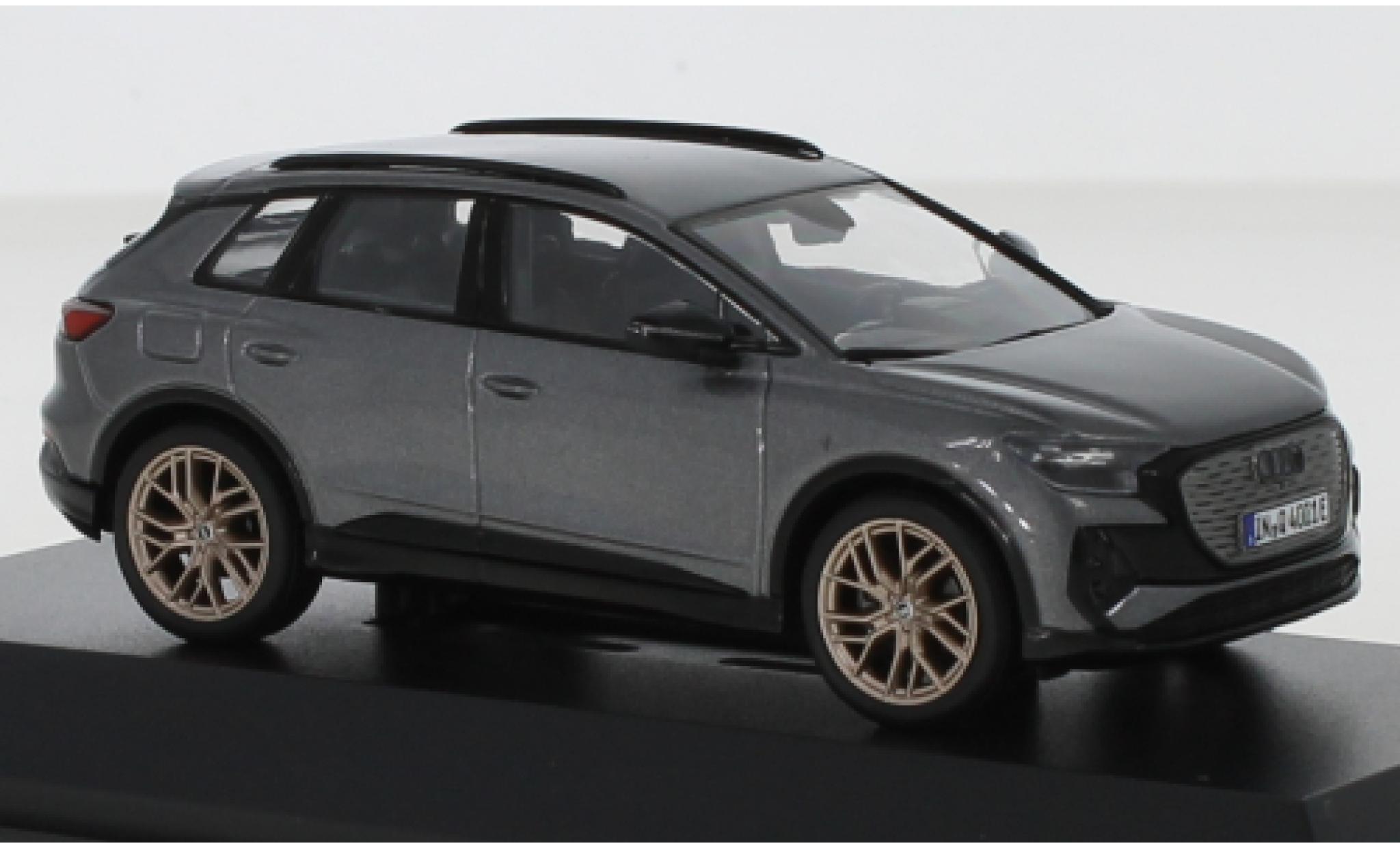 Audi Q4 1/43 Minimax e-tron metallic grijs 2021 modelauto