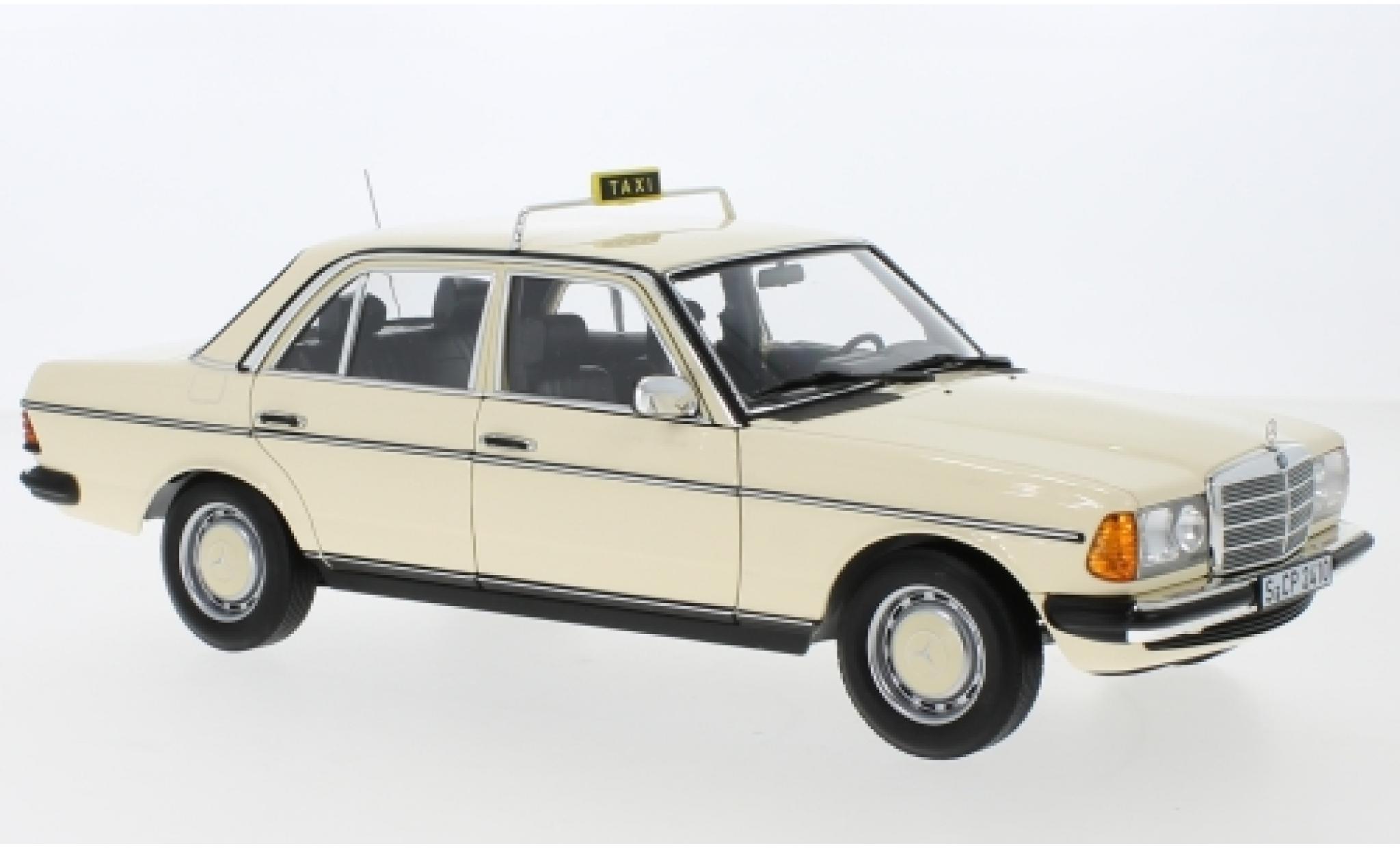 Mercedes 200 1/18 Norev (W123) beige Taxi (D) 1980 modelauto