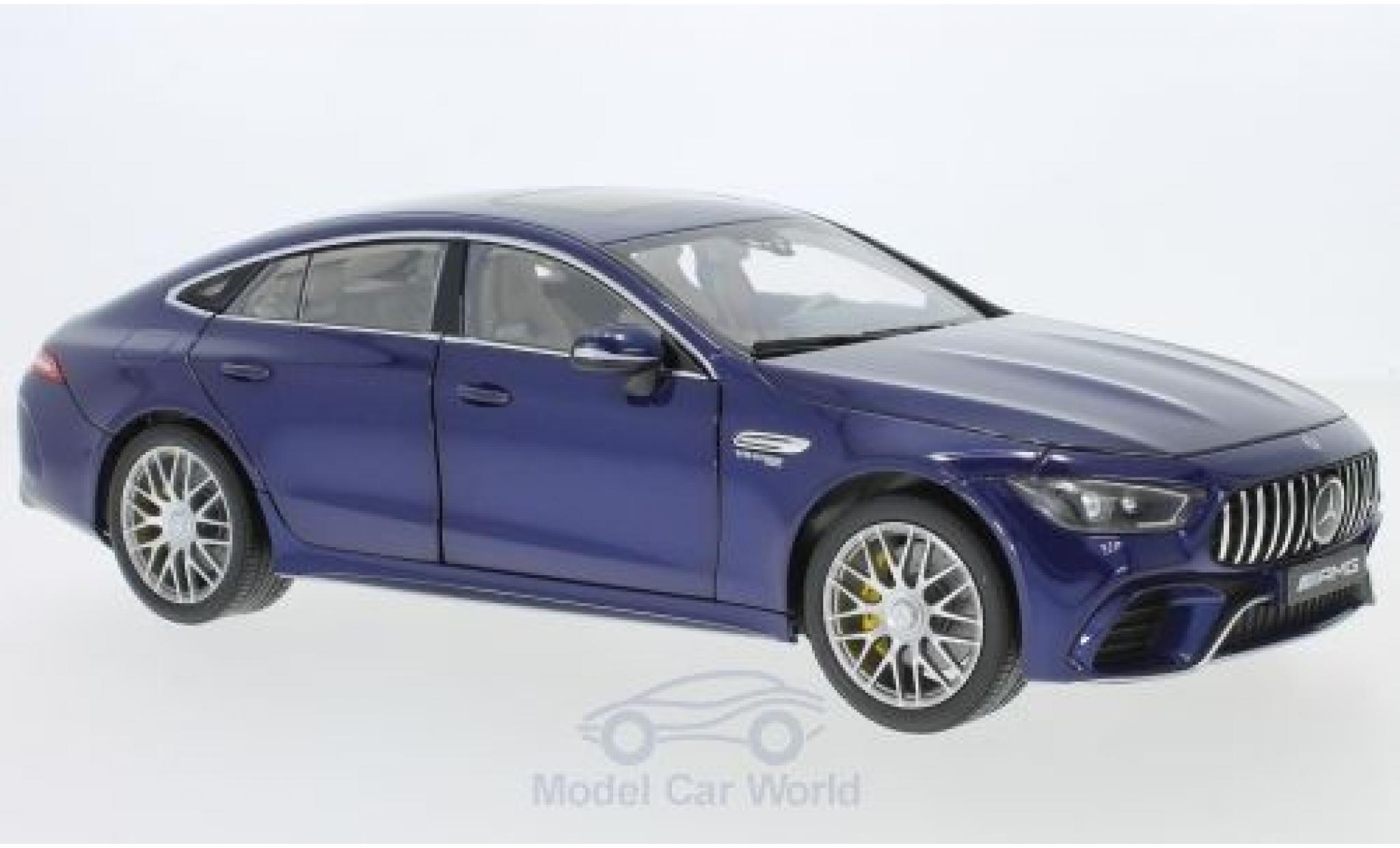Mercedes AMG GT 1/18 Norev 63 S 4 Matic+ metallic blauw 2018 modelauto