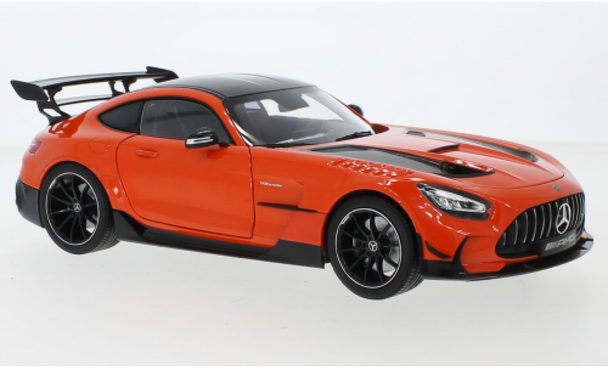 Mercedes AMG GT 1/18 Norev Black Series (C190) oranje modelauto