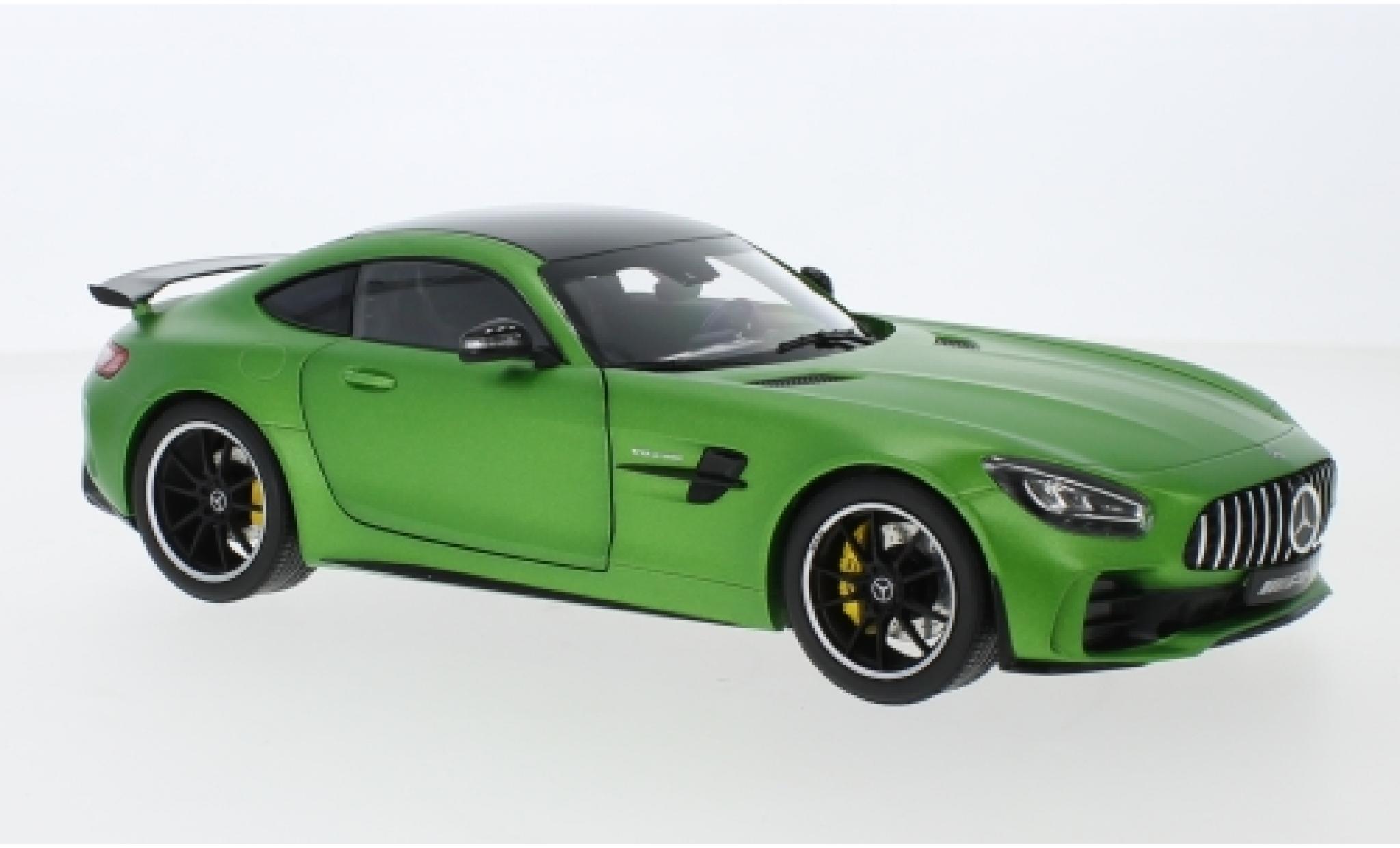 Mercedes AMG GT 1/18 Norev R (C190) matt-groen/carbon modelauto
