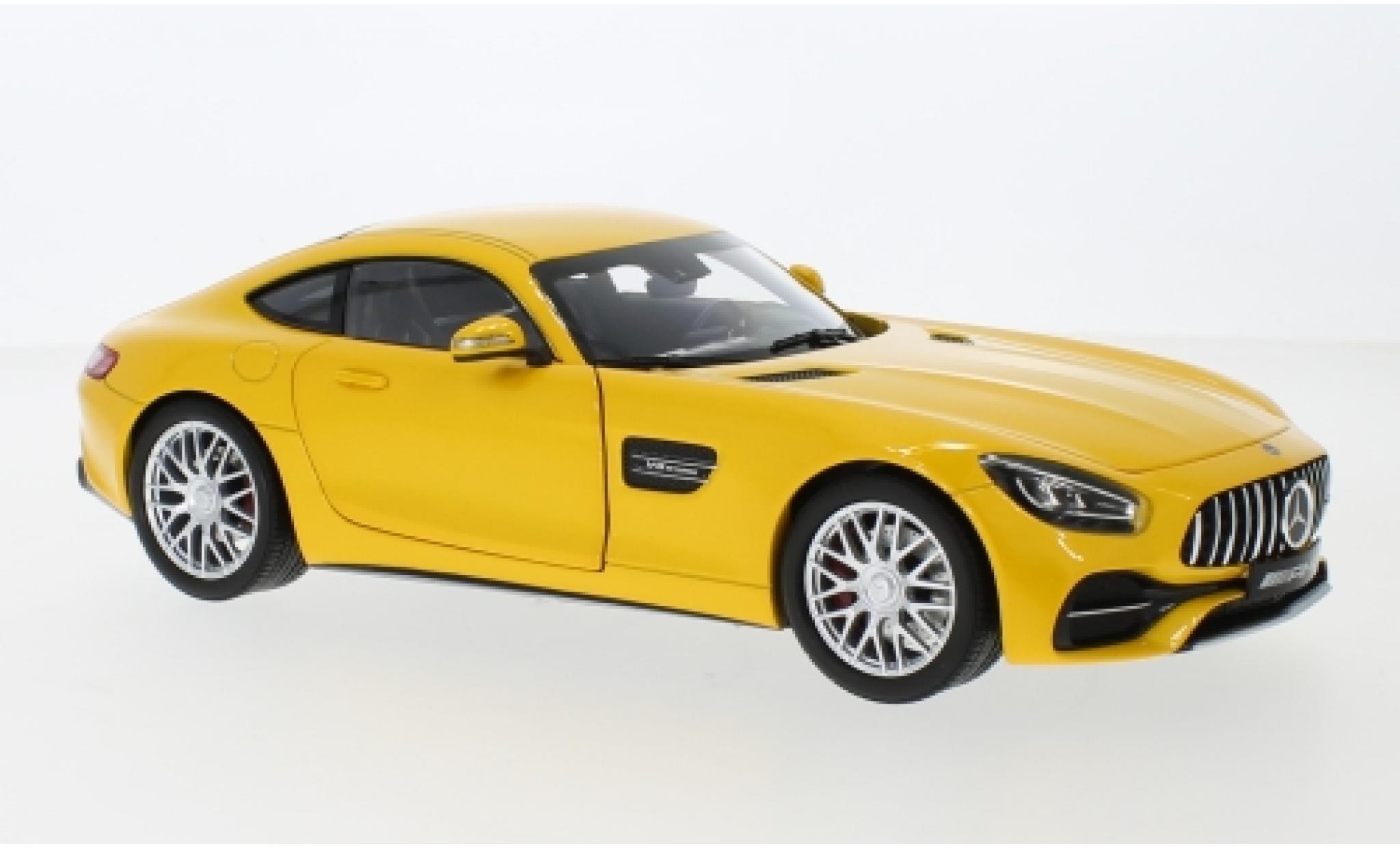 Mercedes AMG GT 1/18 Norev S (C190) metallic geel modelauto