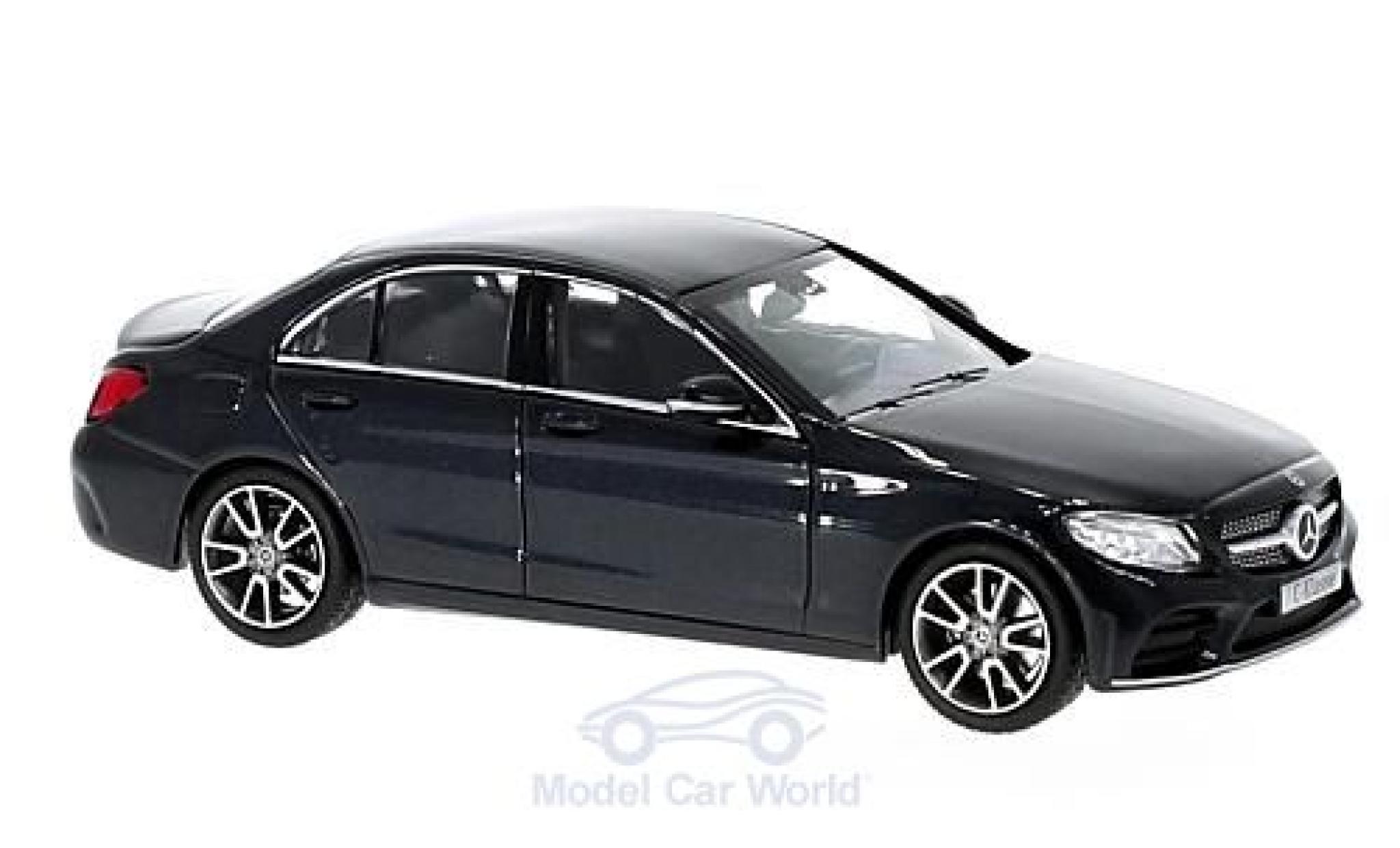 Mercedes Classe C 1/43 Norev Mopf (W205) metallic blauw modelauto