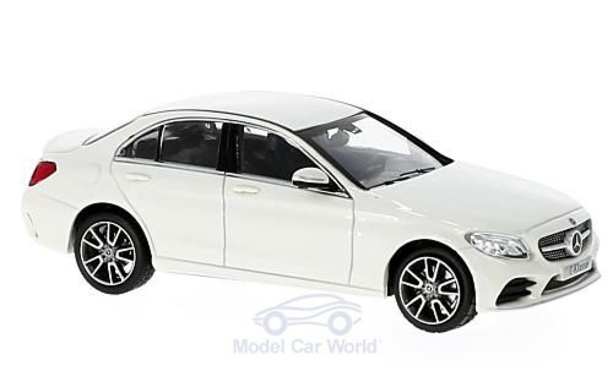 Mercedes Classe C 1/43 Norev Mopf (W205) metallic wit modelauto
