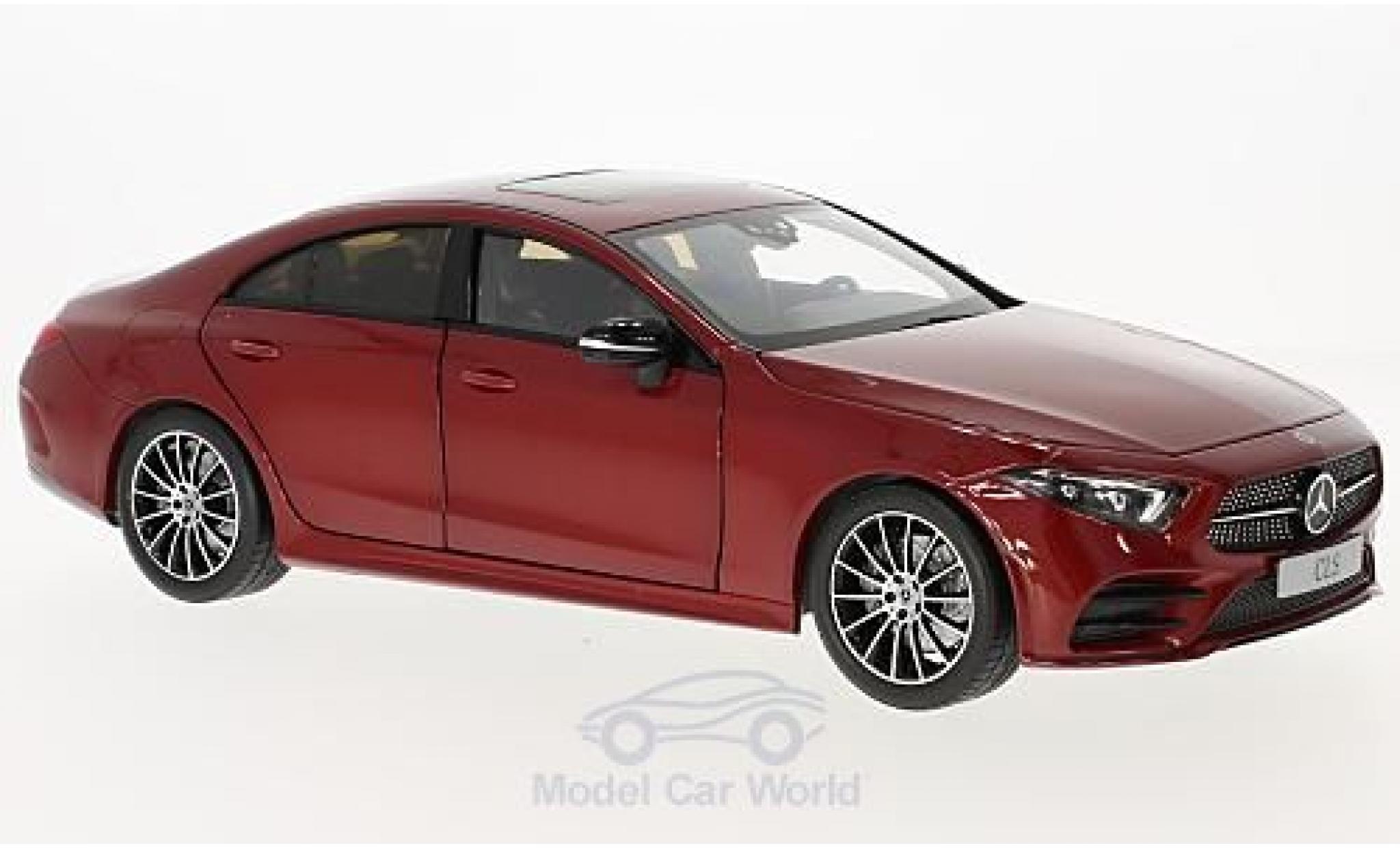 Mercedes CLS 1/18 Norev Coupe (C257) metallic rood 2018 modelauto
