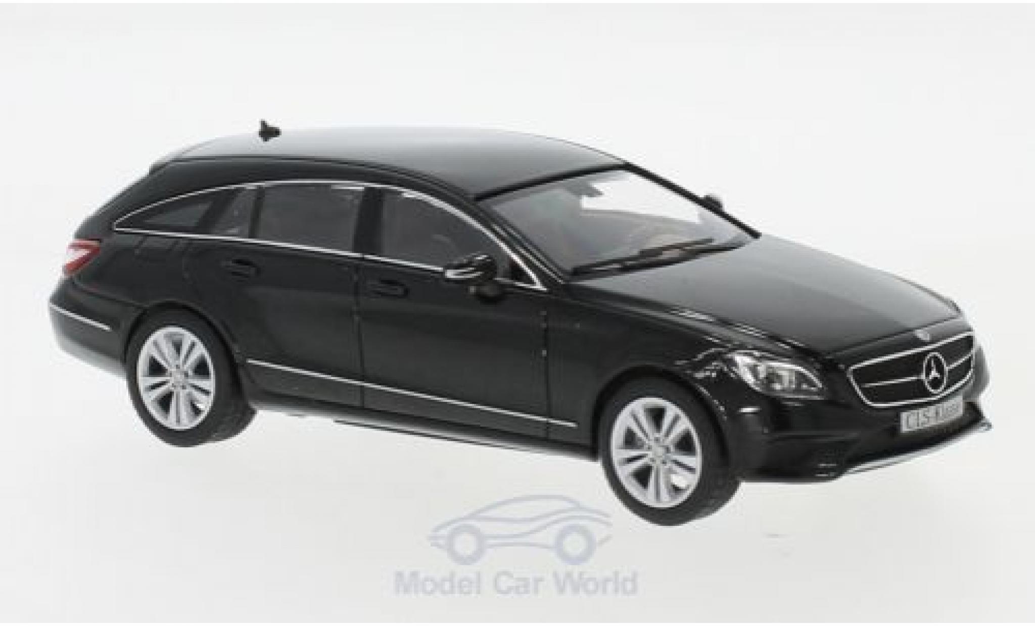 Mercedes CLS 1/43 Norev Shooting Brake (X218) zwart 2014 modelauto