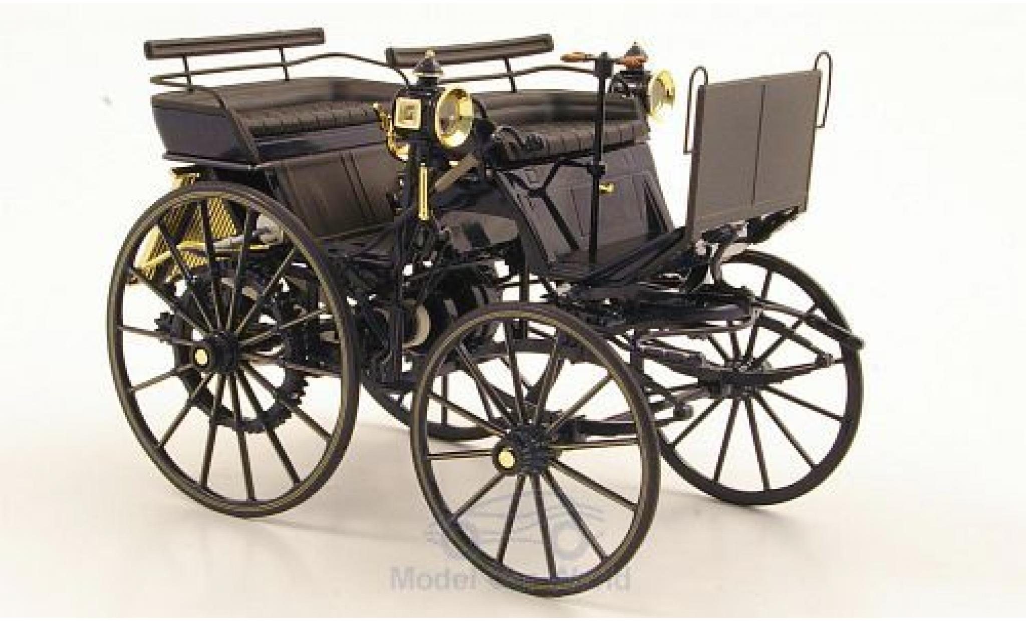 Mercedes Daimler 1/18 Norev Motorkutsche blauw ohne Vitrine modelauto