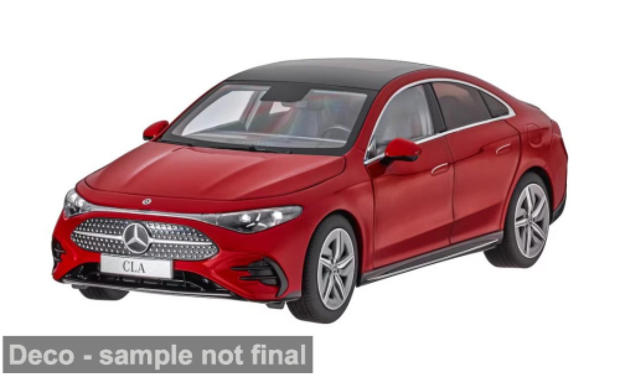 Mercedes CLA 1/18 I NZG (C178) HEV rood 2025 1:18 modelauto