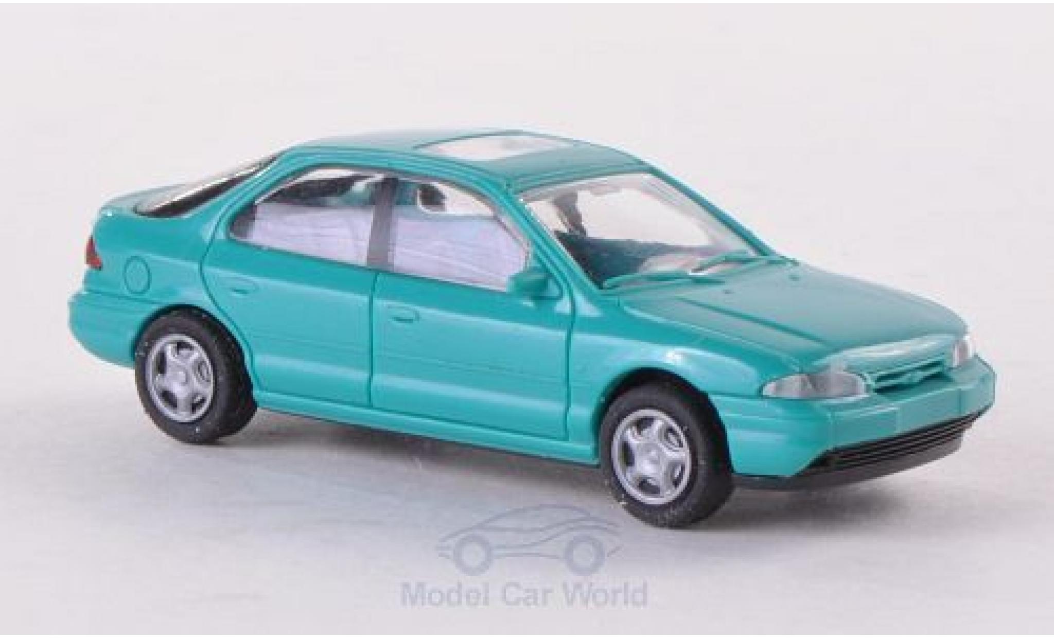 Ford Mondeo 1/87 Rietze MKI Flie&szlig;heck t&uuml;rkis 1994 ohne Vitrine modelauto