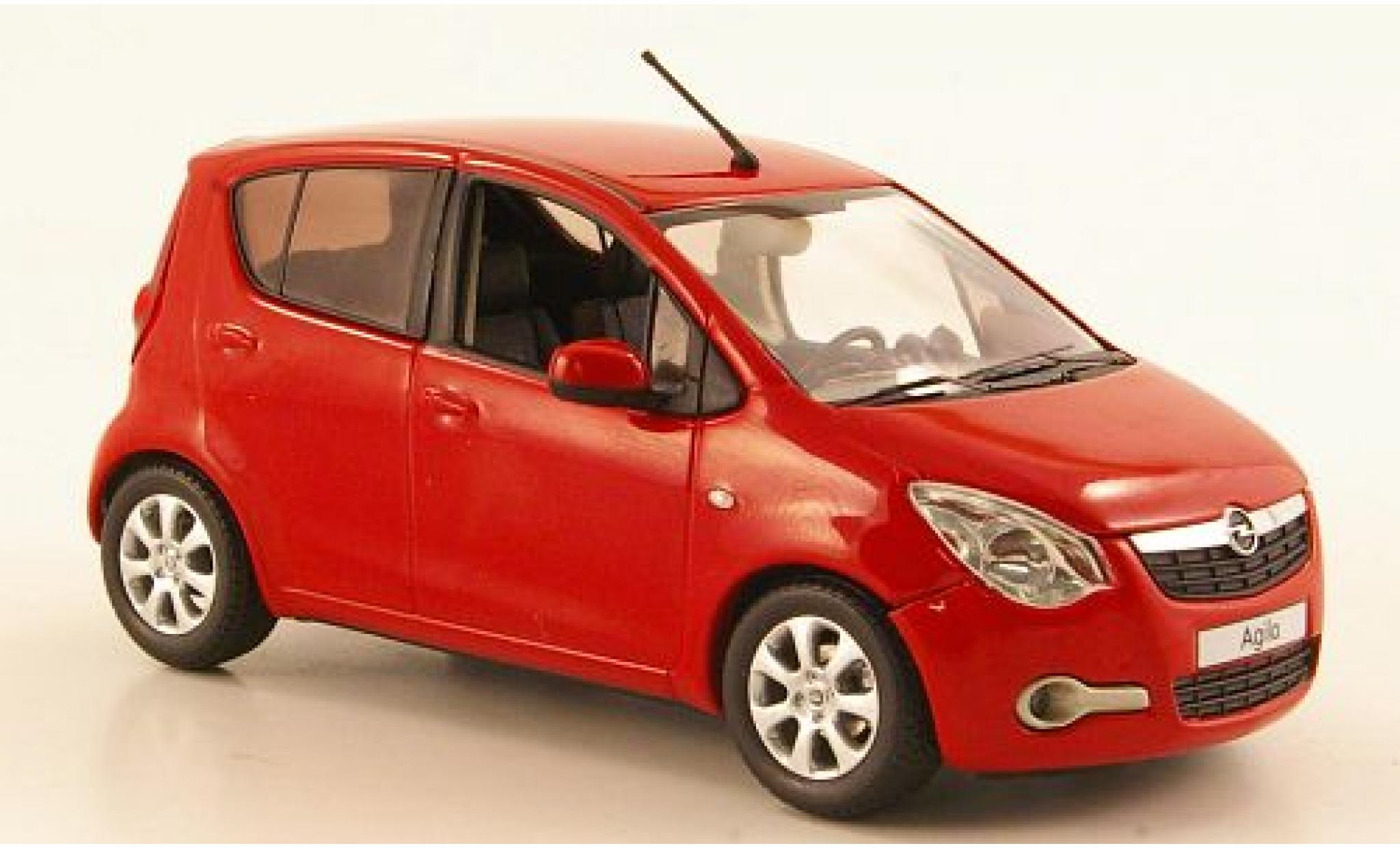 Opel Agila 1/43 Schuco B rood 2008 modelauto