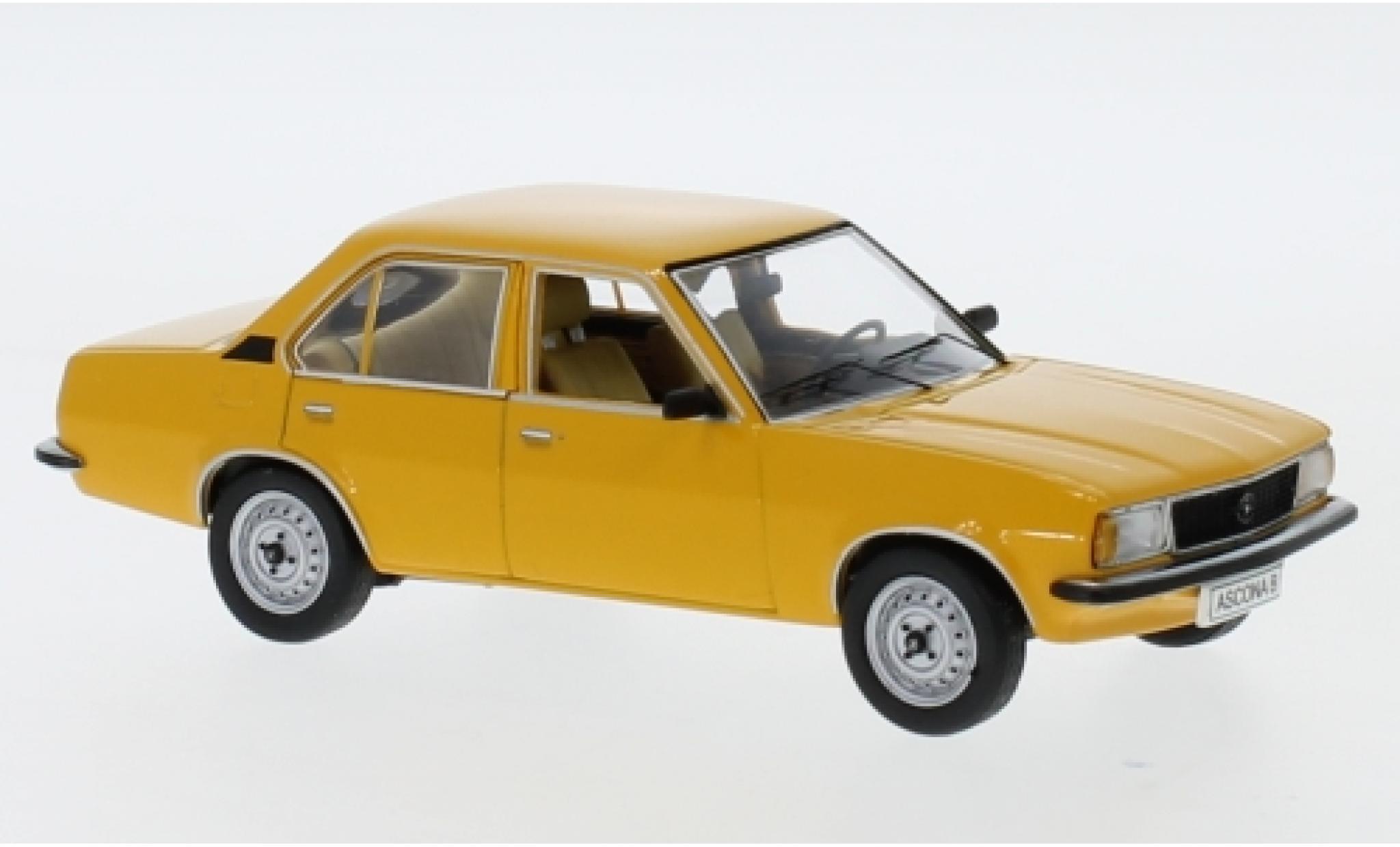 Opel Ascona 1/43 Schuco B 1.6 geel 1975 modelauto