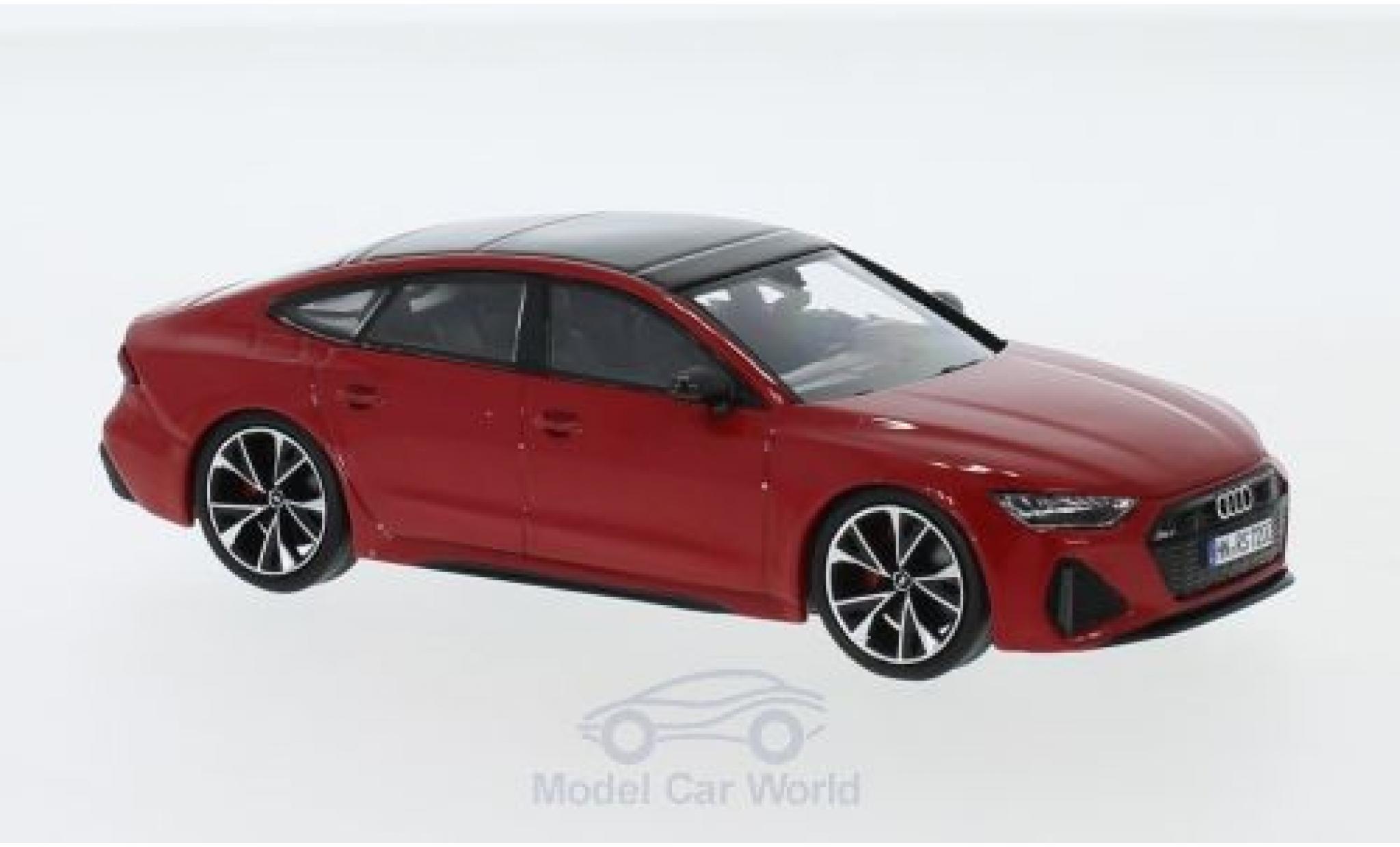 Audi RS7 1/43 Spark Sportback rood 2019 modelauto