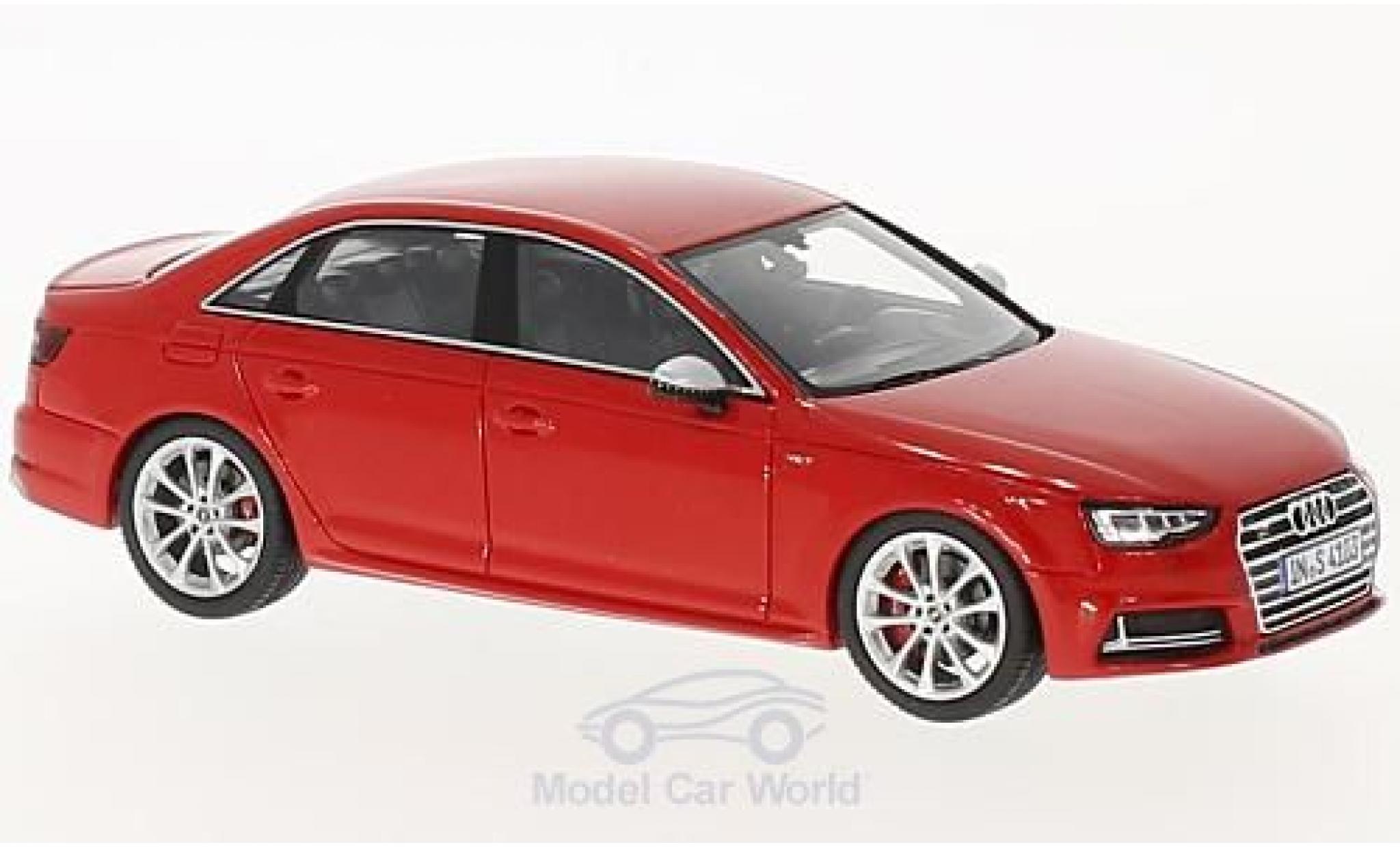 Audi S4 1/43 Spark rood 2016 modelauto