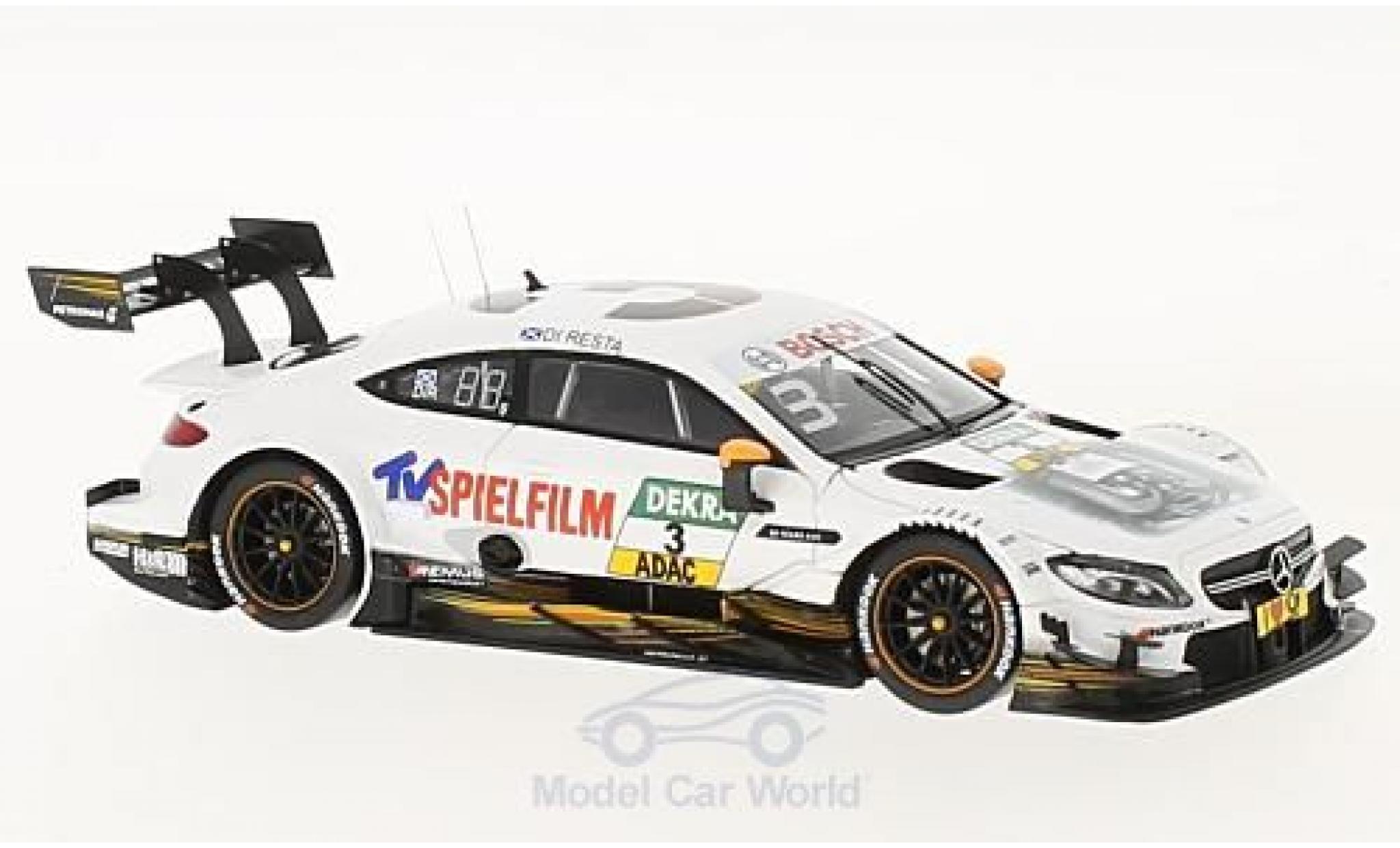 Mercedes Classe C DTM 1/43 Spark AMG C63 DTM No.3 TV Spielfilm DTM 2017 P.Di Resta modelauto