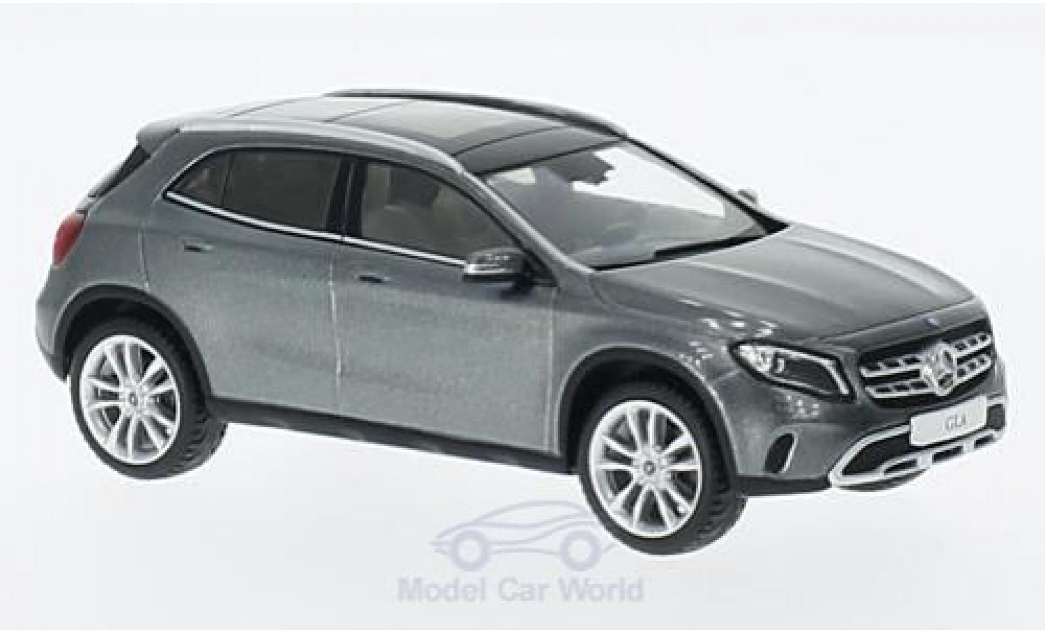 Mercedes Classe GLA 1/43 Spark GLA (X 156) Mopf metallic grijs modelauto