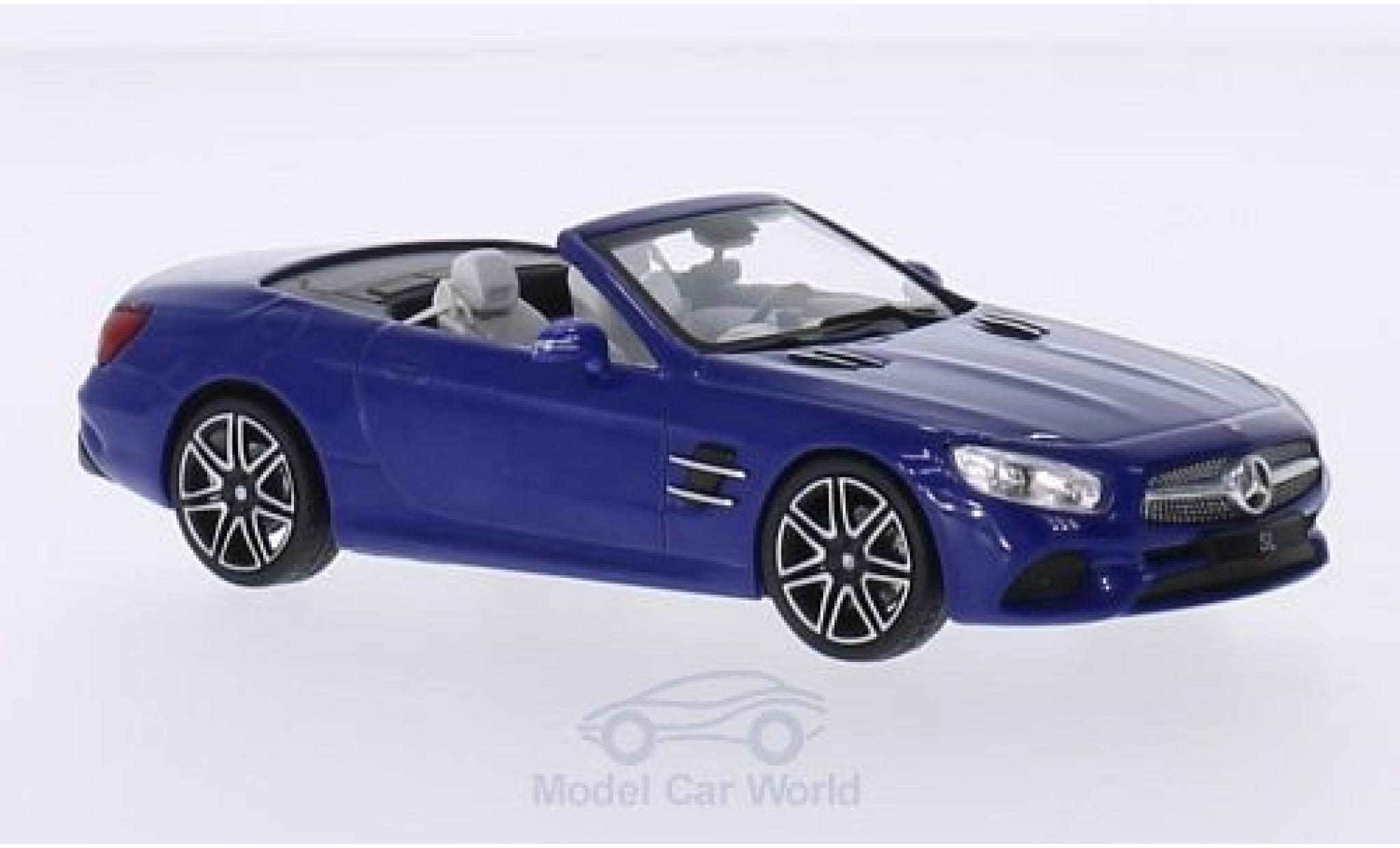 Mercedes Classe SL 1/43 Spark SL (R231) blauw 2016 Softtop liegt bei Facelift modelauto