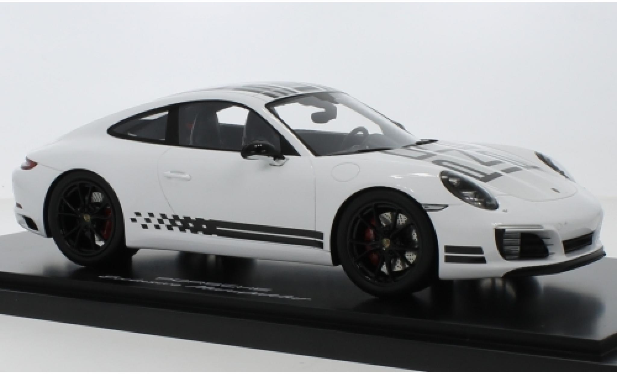 Porsche 991 S 1/18 Spark 911 () Carrera S Endurance Racing Edition wit/Dekor Intelligent Performance 2016 avec Vitrine modelauto
