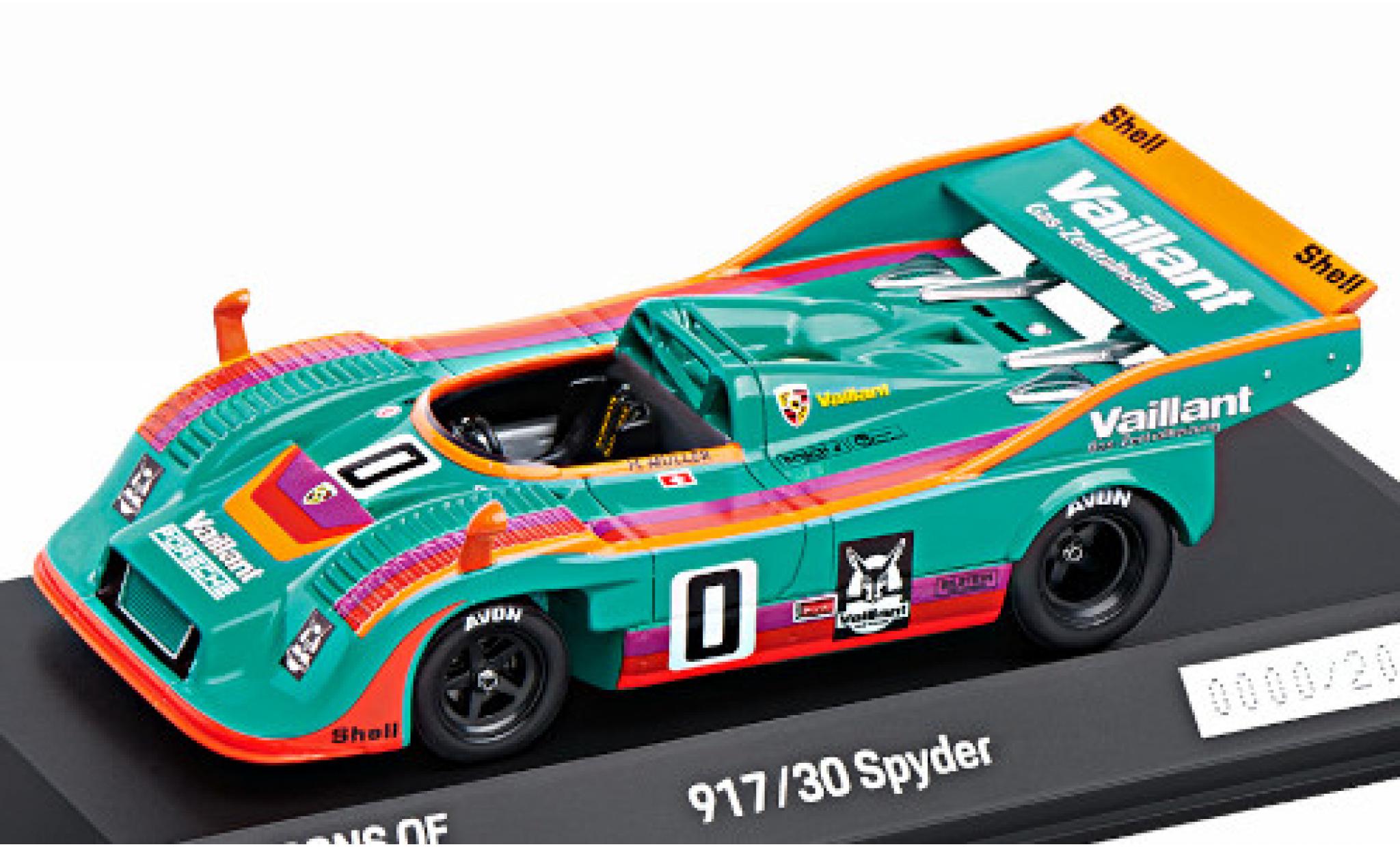 Porsche 917 1975 1/43 Spark /30 Spyder RHD Vaillant Racing Vaillant Interserie 1975 H.M&uuml;ller modelauto