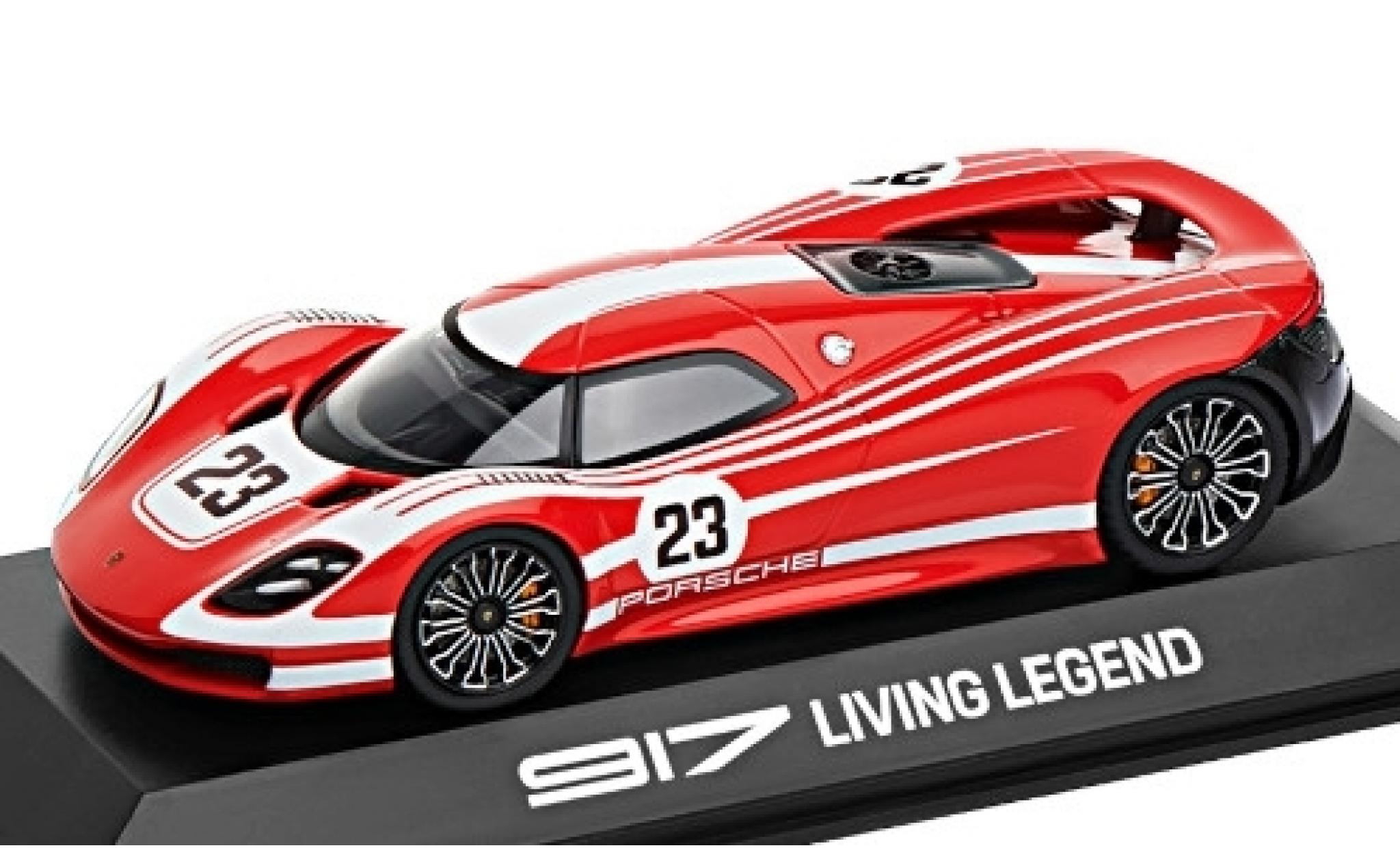 Porsche 917 1/43 Spark Living Legend rood/wit 2013 No.23 Salzburg modelauto