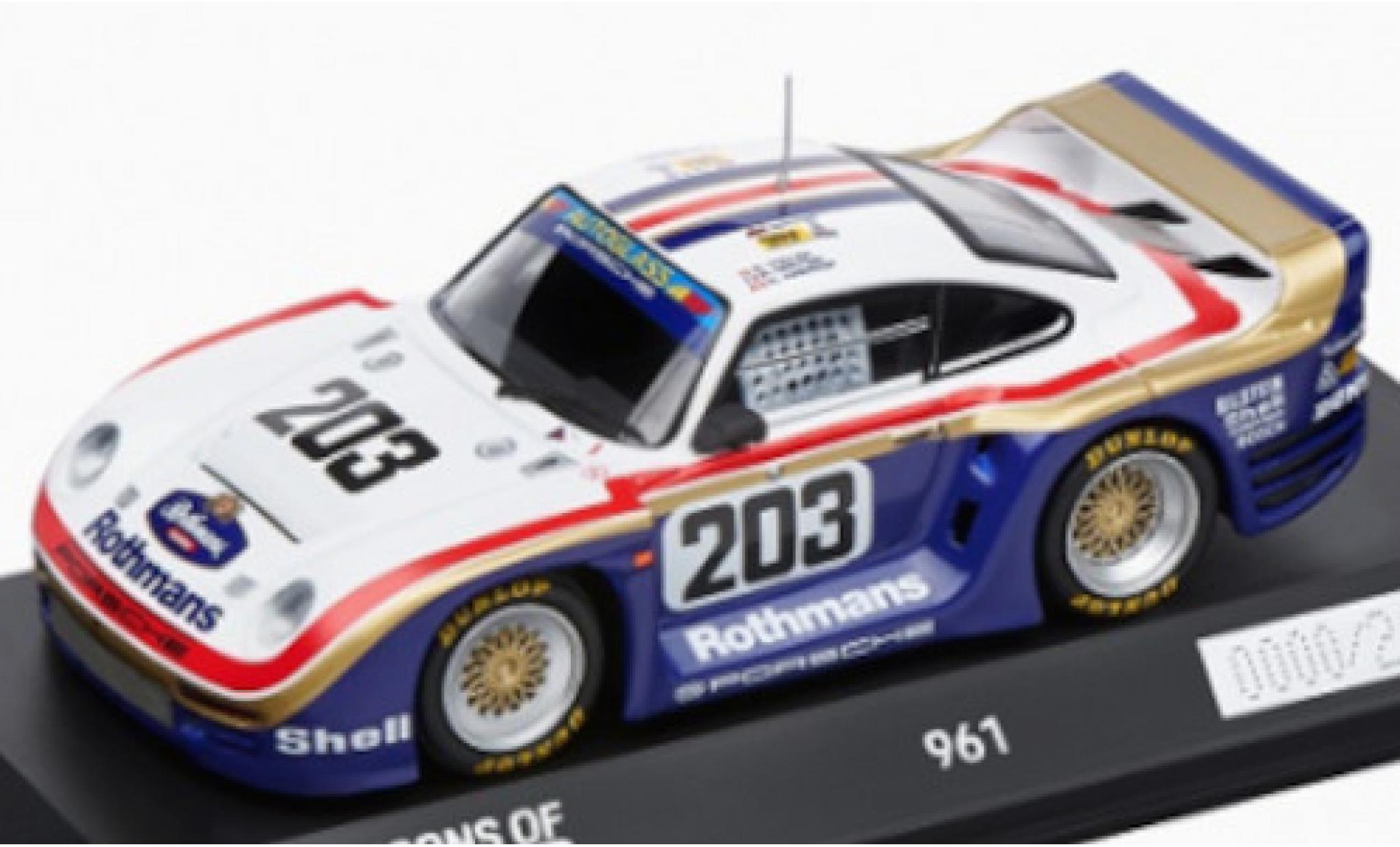 Porsche 961 1/43 Spark No.203 Rothmans AG Rothmans 24h Le Mans 1987 R.Metge/C.Haldi/K.Nierop modelauto