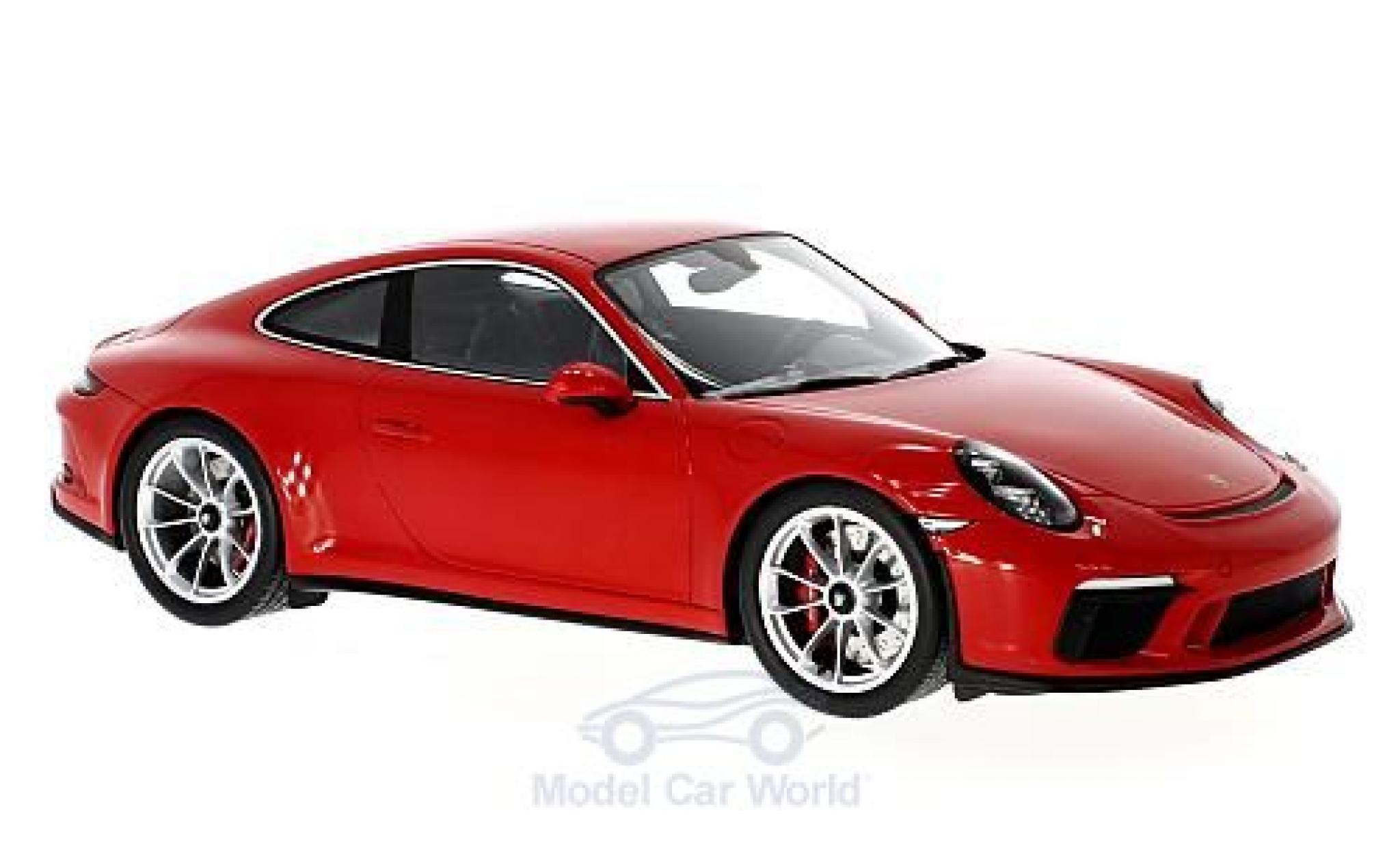 Porsche 991 GT3 1/18 Spark GT3 Touring Package rood modelauto