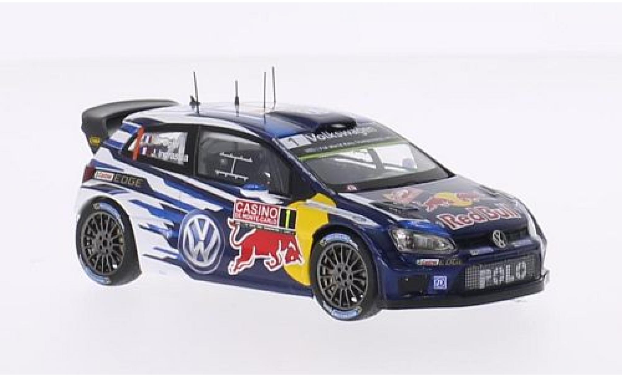 Volkswagen Polo 1/43 Spark R WRC No.1 Motorsport Red Bull Rallye WM Rallye Monte-Carlo 2015 S.Ogier/J.Ingrassia modelauto