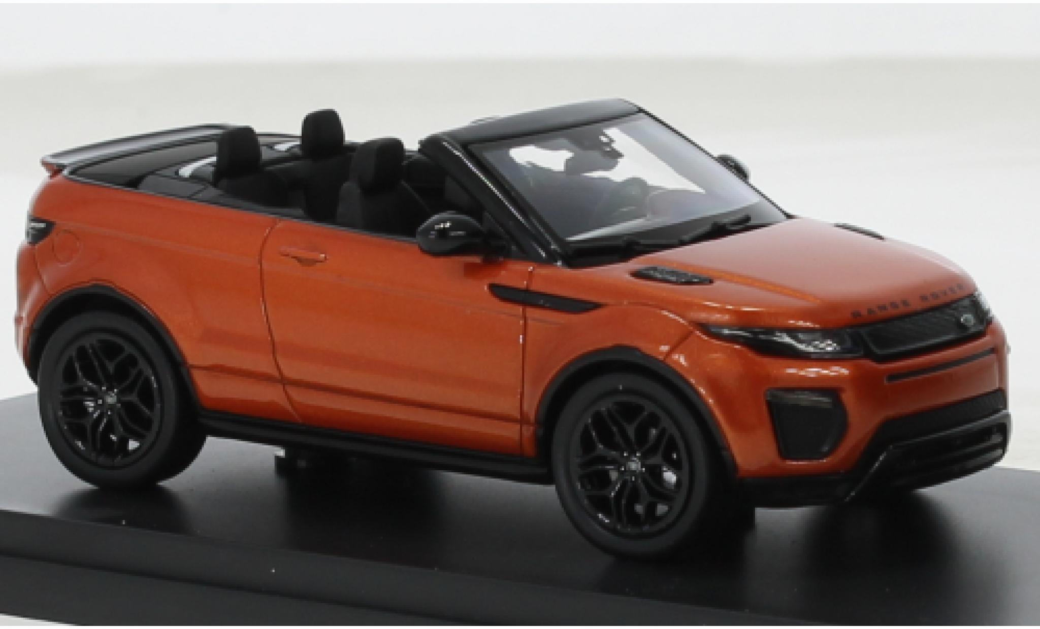 Range Rover Evoque 1/43 I TrueScale Miniatures Land Rover Cabriolet metallic oranje 1:43 modelauto