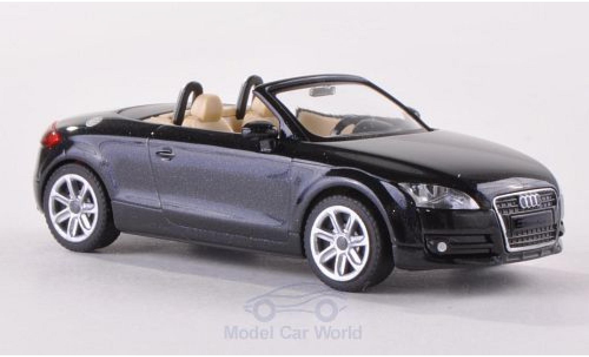 Audi TT 1/87 Wiking Roadster (8J) metallic zwart 2007 modelauto