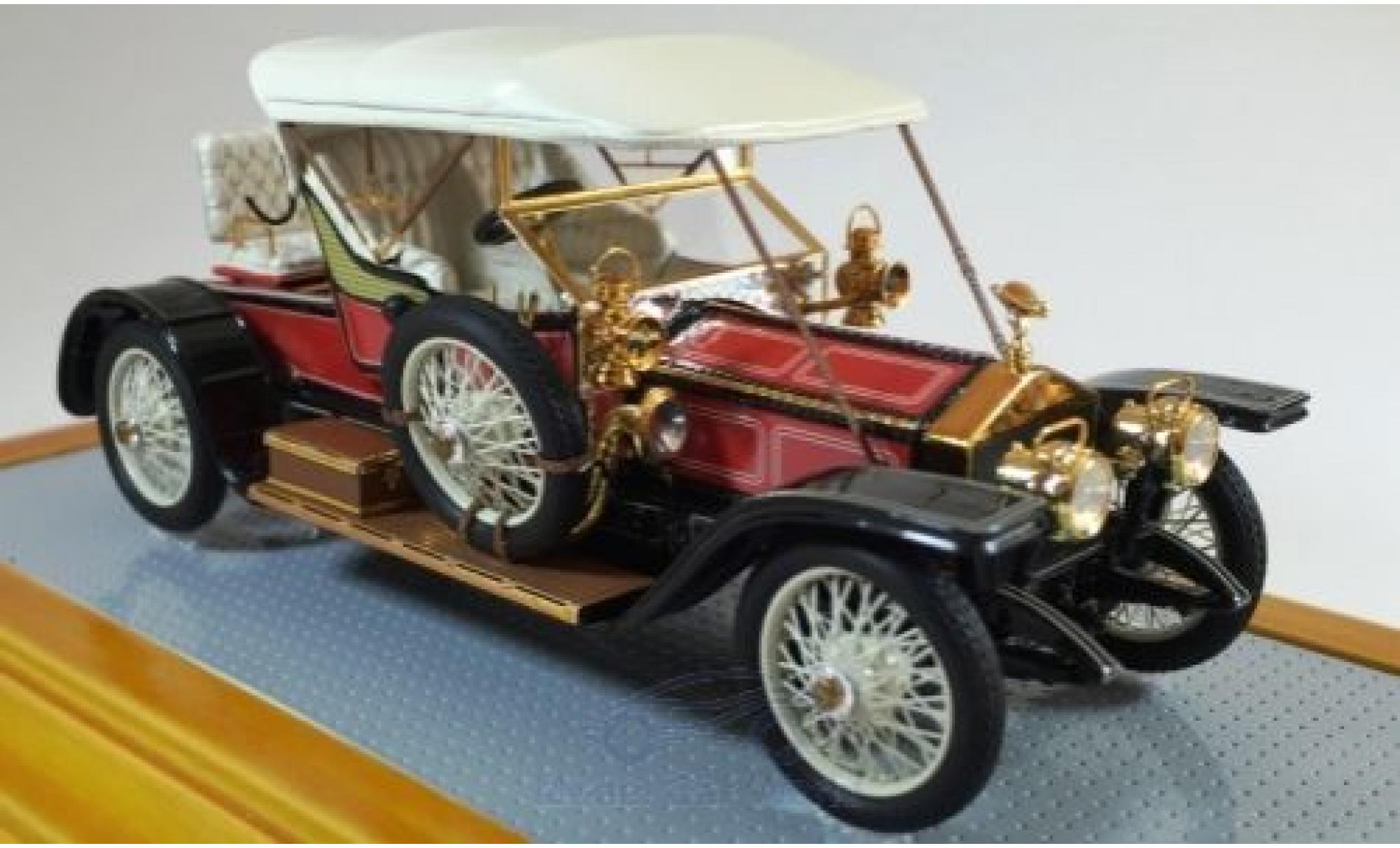 Rolls Royce Silver Ghost 1/43 Ilario Balloon Car rood/zwart RHD 1910 sn1513 modelauto
