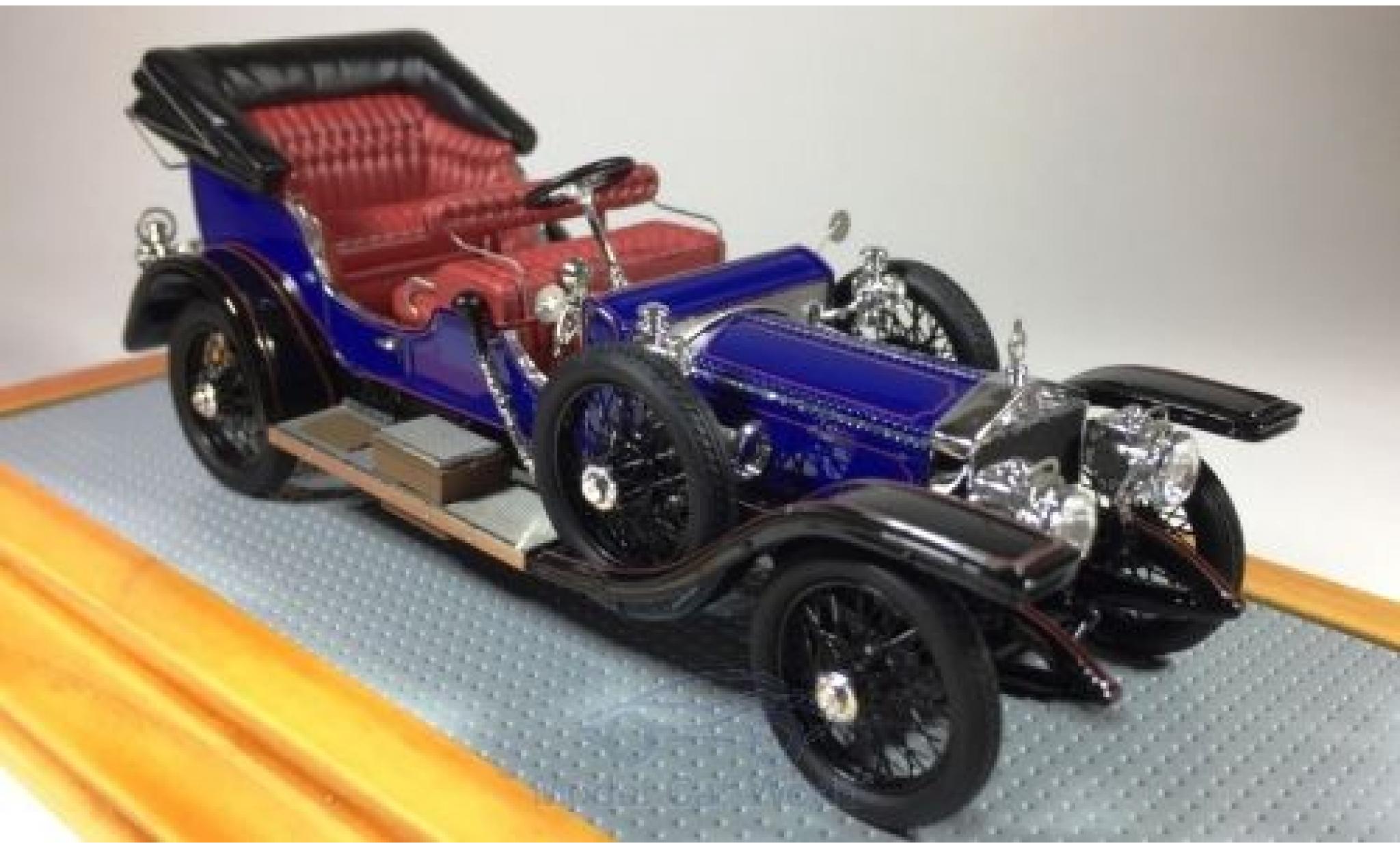 Rolls Royce Silver Ghost 1/43 Ilario Ceremonial Victoria blauw RHD 1911 sn1683 Maharajah of Mysore modelauto