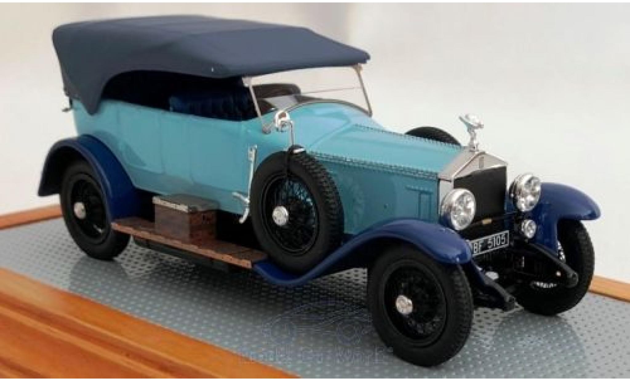 Rolls Royce Silver Ghost 1/43 Ilario Torpedo Tourer Million-Guiet blauw/blauw RHD 1924 2AU J.A. modelauto