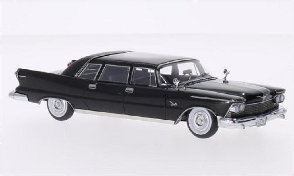 Imperial Crown 1/43 GLM Ghia Sedan matt-zwart 1958 modelauto