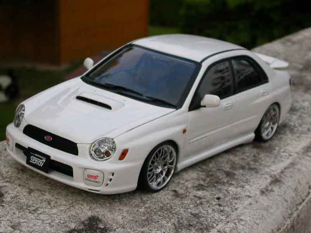 Subaru Impreza WRX 1/18 Autoart STI WRX jantes roja modelauto