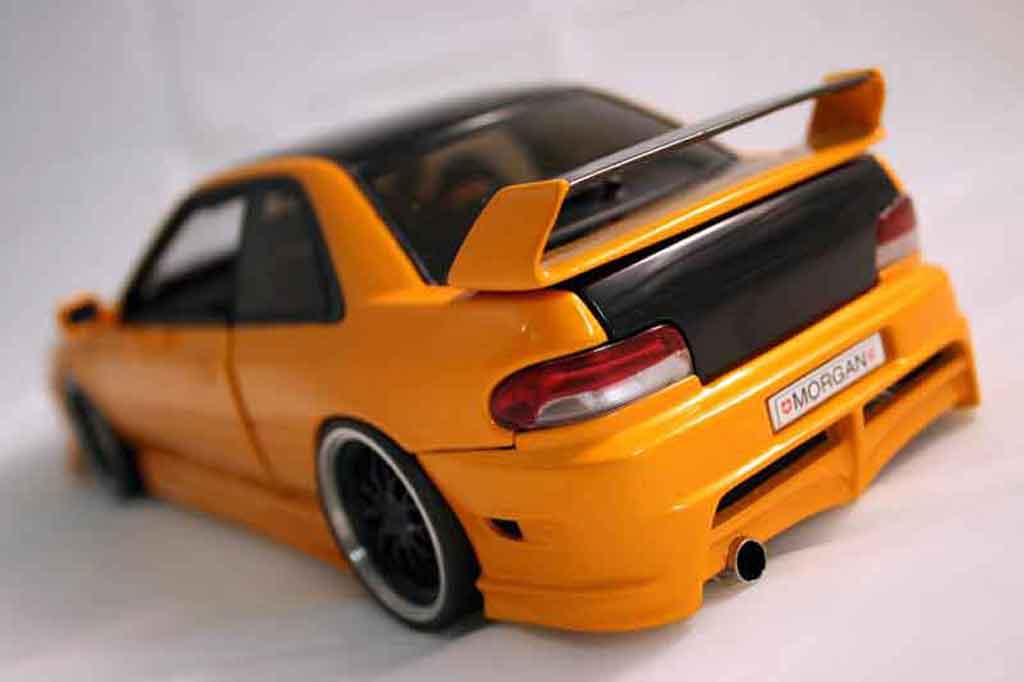 Subaru Impreza Type R gt turbo sti oranje 1/18 Autoart