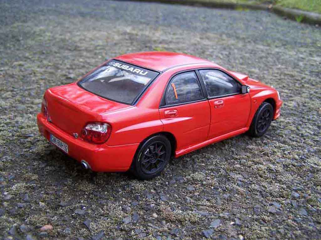 Subaru Impreza WRX 2005 rood jdm 1/18 Solido