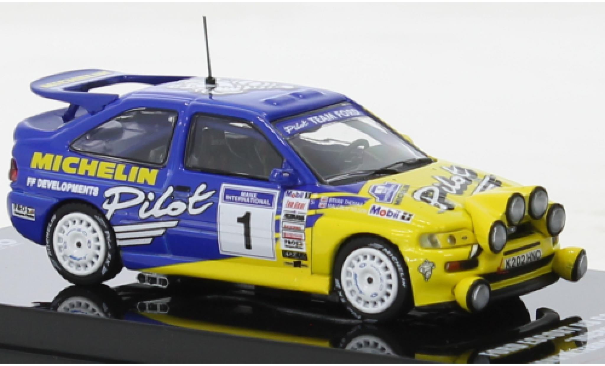 Ford Escort 1/64 INNO64 RS Cosworth No.1 Pilote Team Michelin Rallye Manx 1994 modelauto