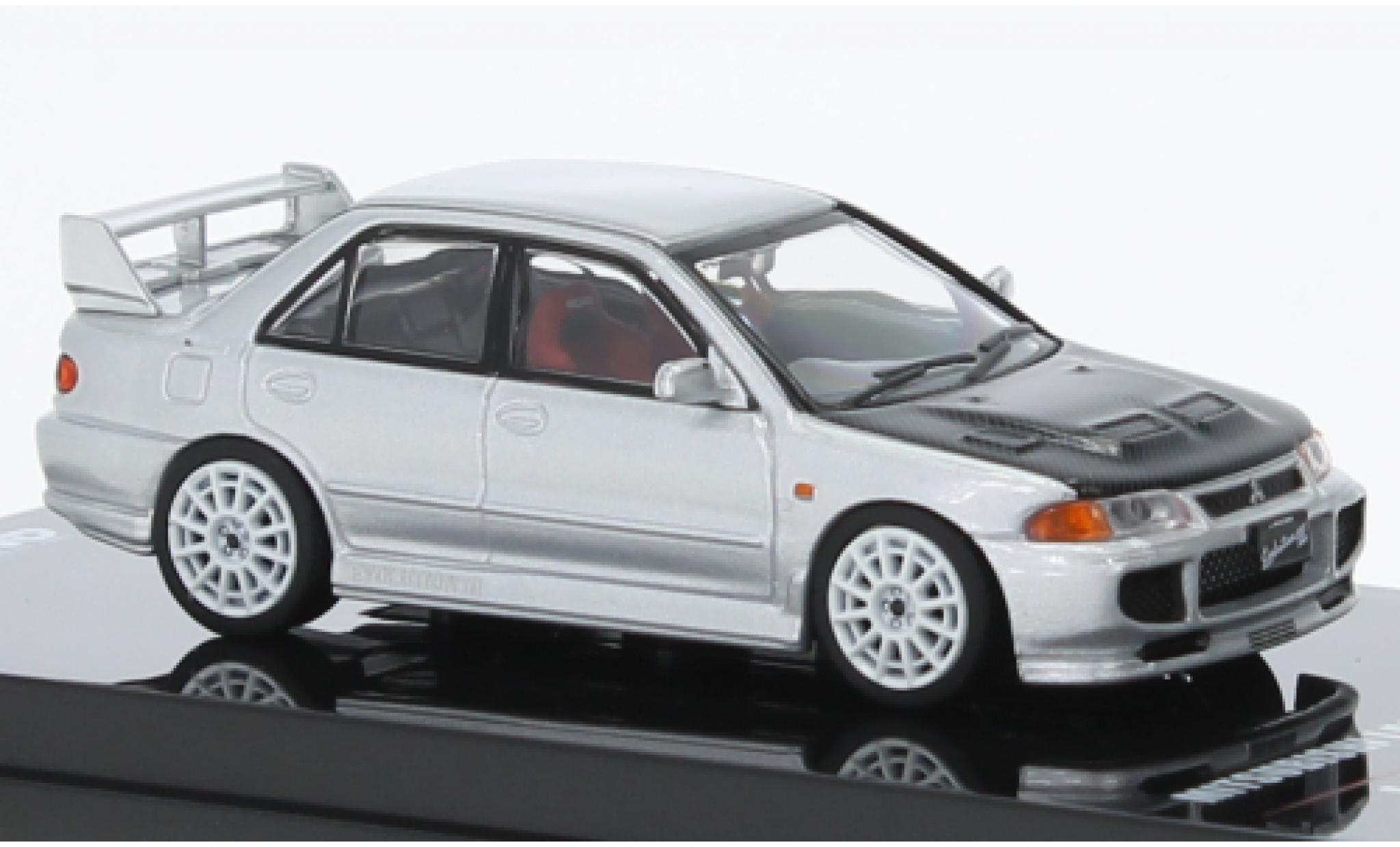 Mitsubishi Lancer 1/64 INNO64 EVO III d/zwart RHD modelauto
