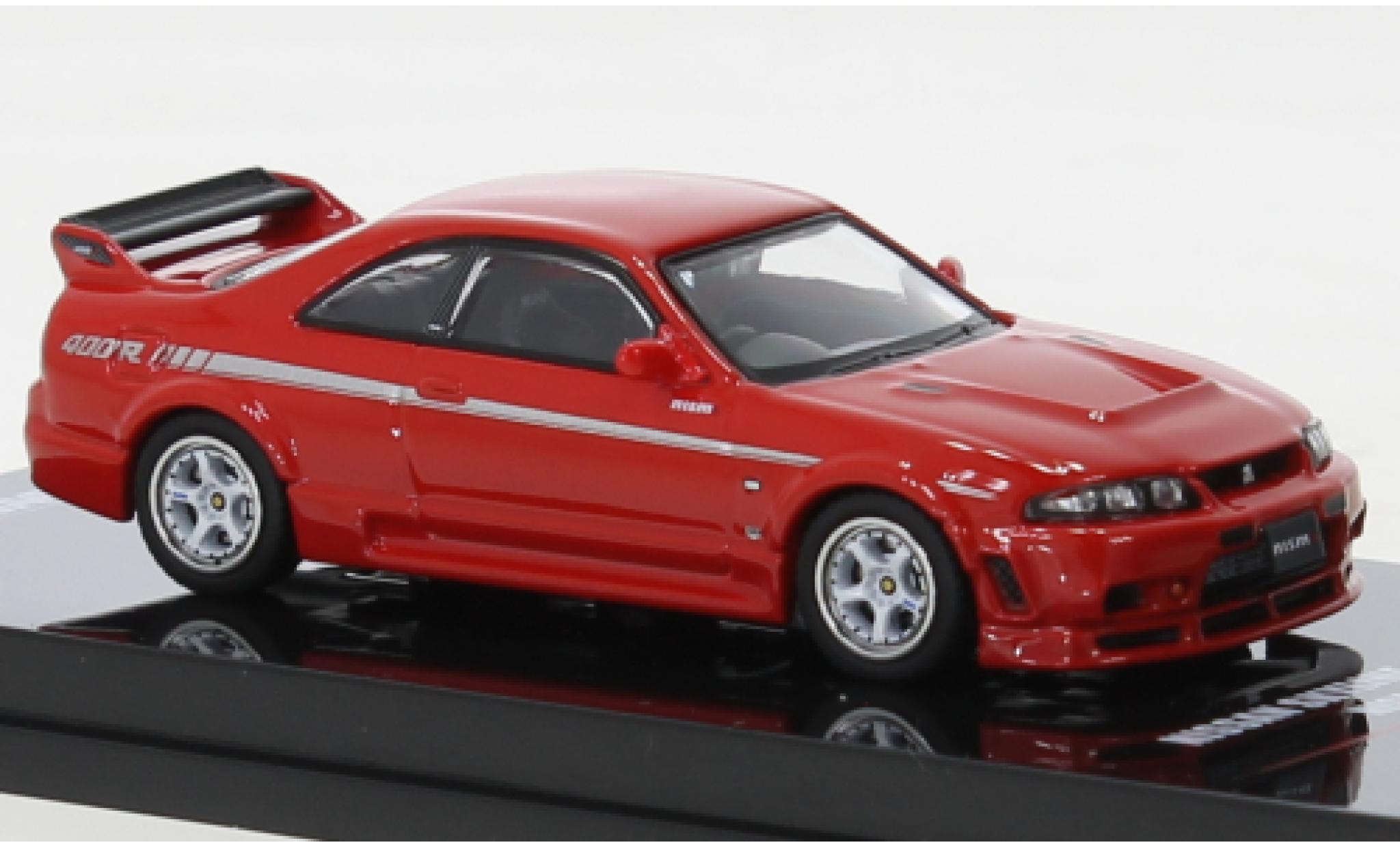 Nissan Skyline 1/64 INNO64 GT-R (R33) Nismo 400 R rood RHD modelauto